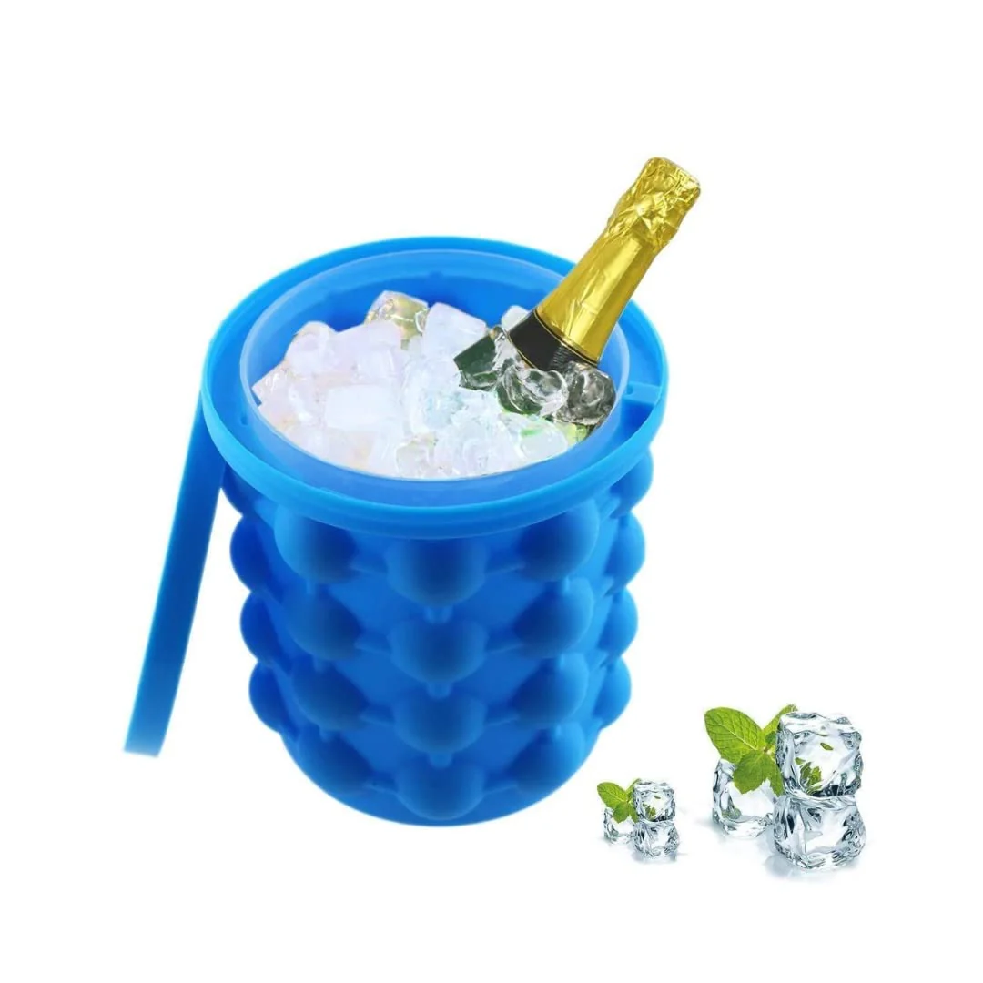 Chillix: 2-in-1 Silicone Ice Cube Bucket with Lid – Ice Tray & Storage Container for Freezers, Cocktails, Whiskey, Cold Beverages & Party Use - Image 3