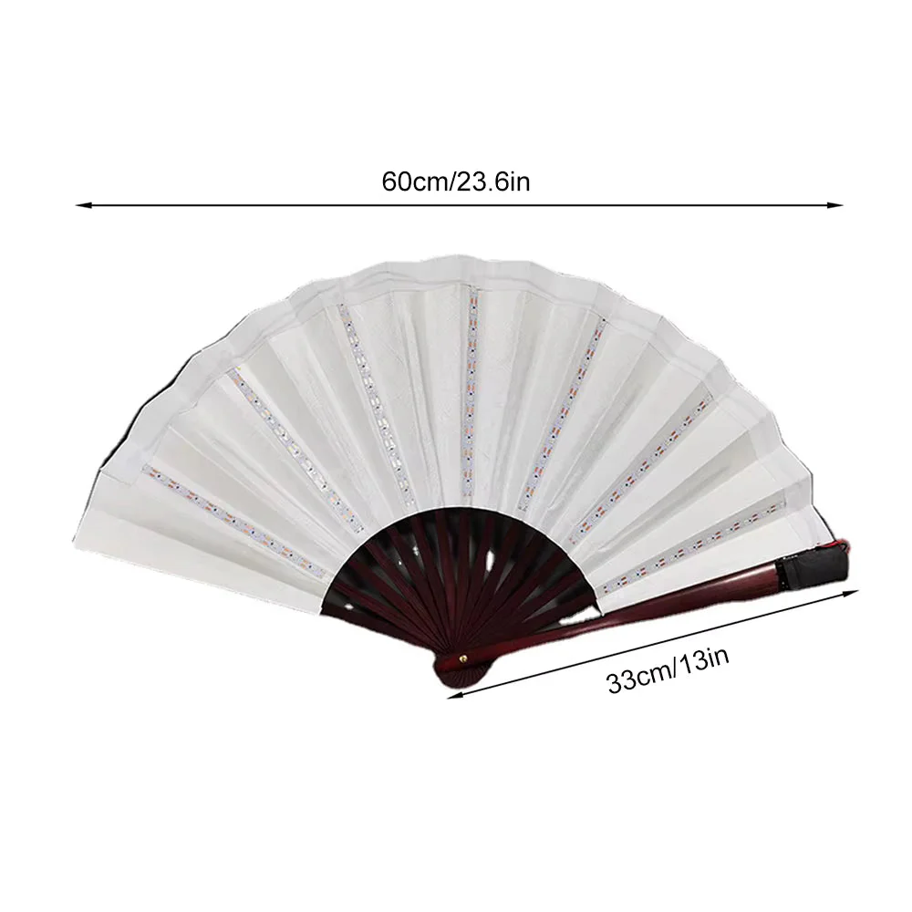 Chinese LED Hand Fan Luminous Glow Stage Shows Party Prop 1pc - Image 3