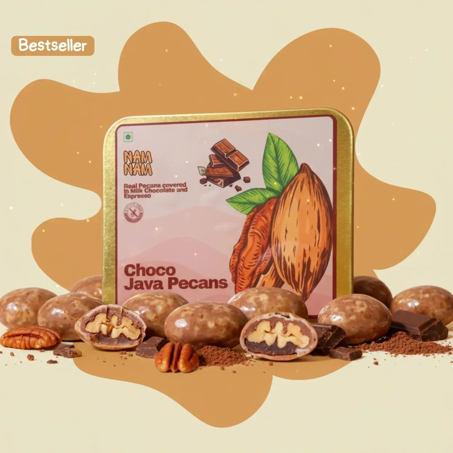 Choco Java Pecans -Pecans Coated in Belgian Couverture and Coffee - Image 15