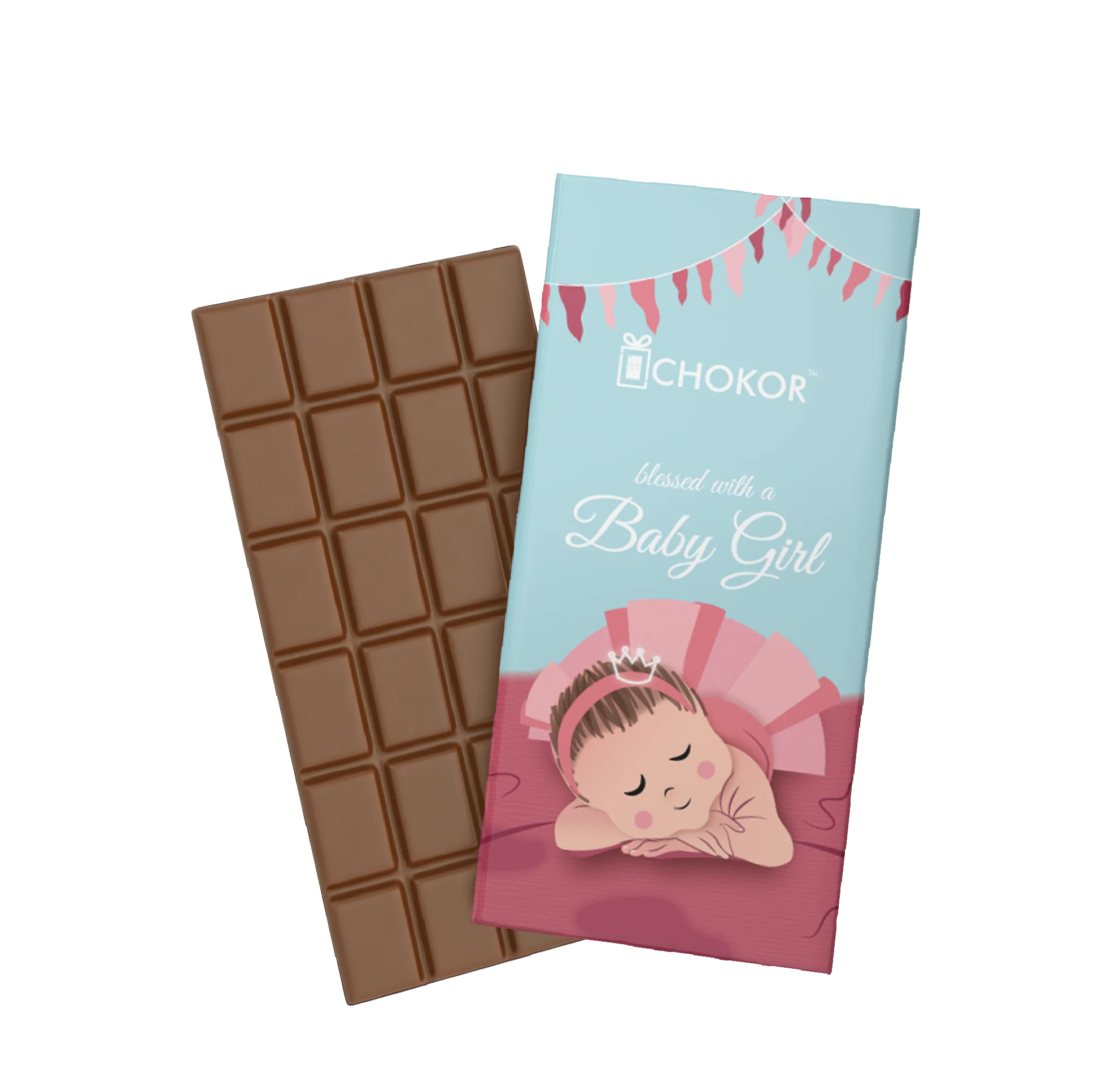 CHOKOR Artisanal Baby Girl Chocolate Gift