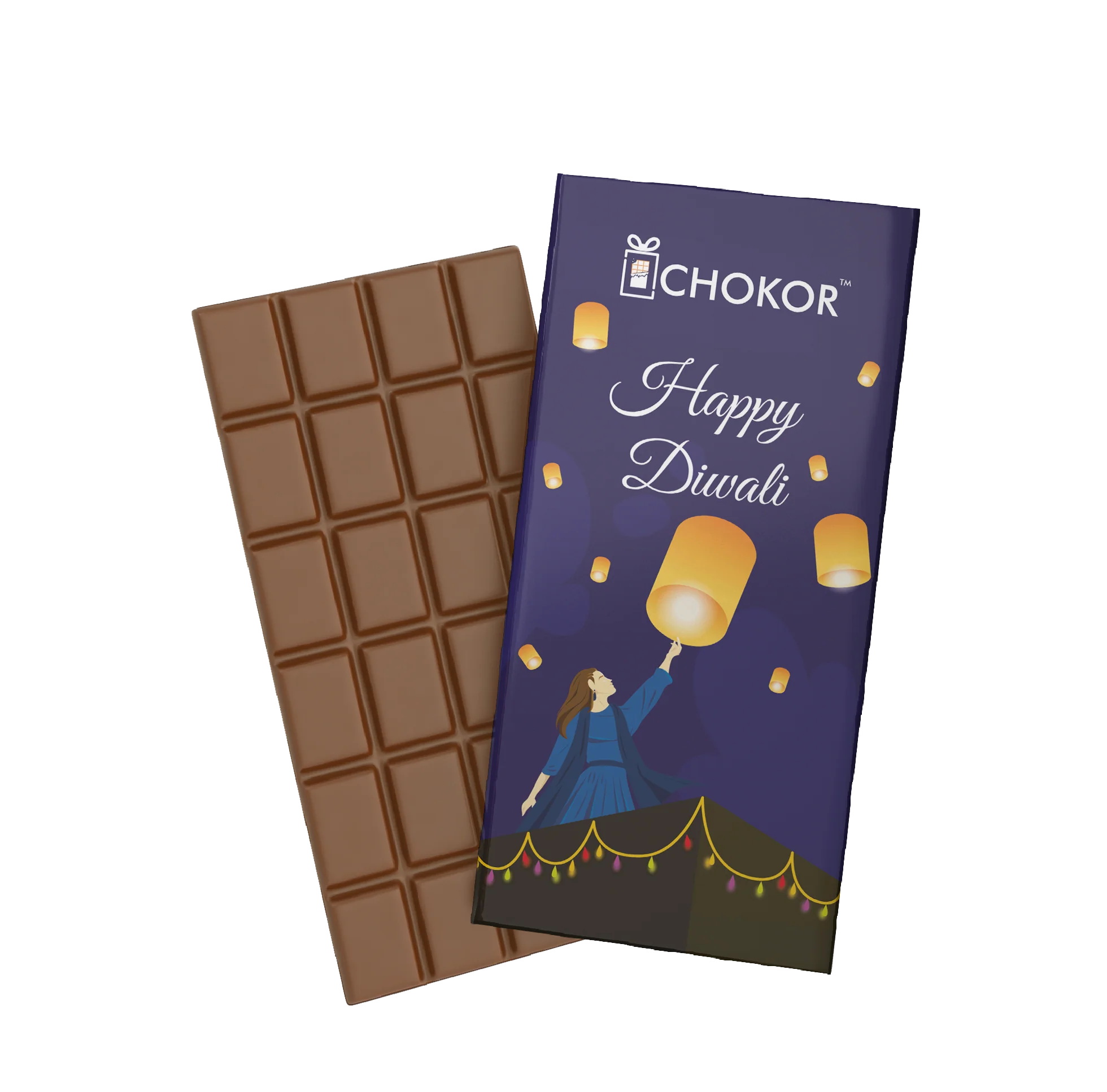CHOKOR Artisanal Happy Diwali Chocolate Gift