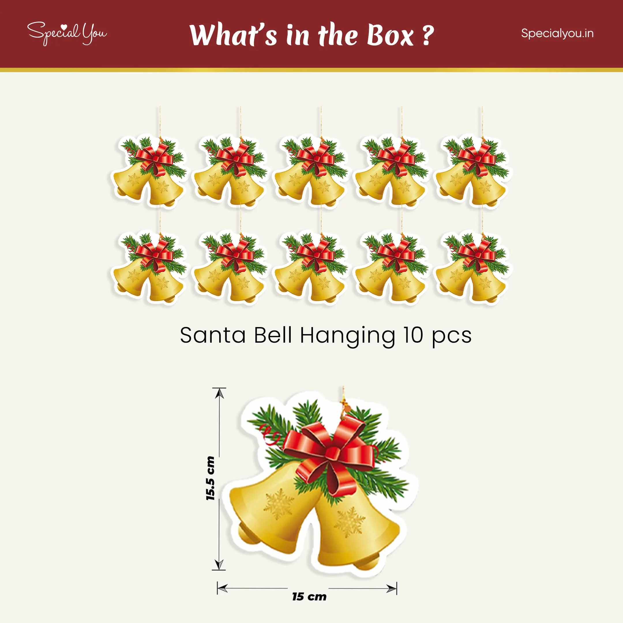 Christmas Bell Hanging for Christmas - Image 3
