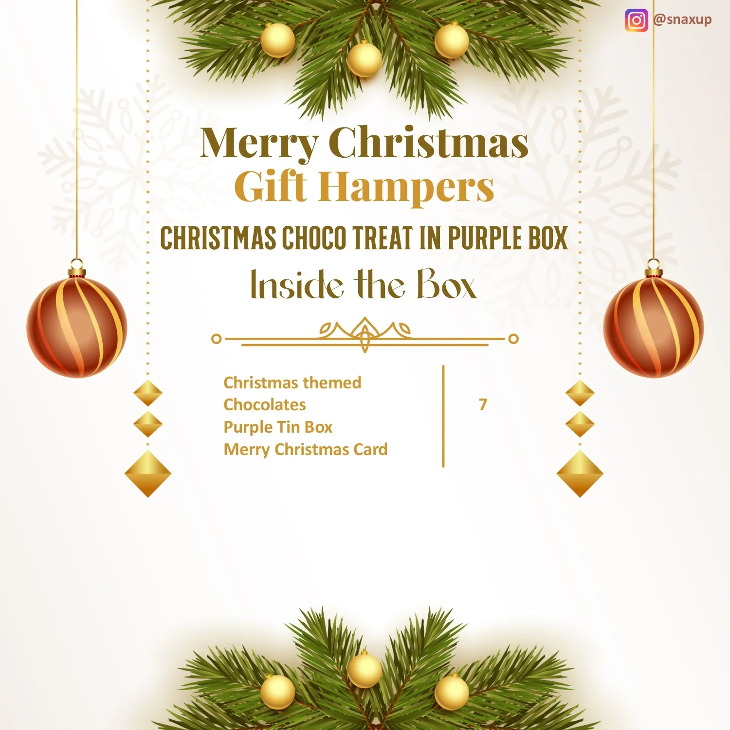 Christmas Choco Treat in Purple Box - Image 3