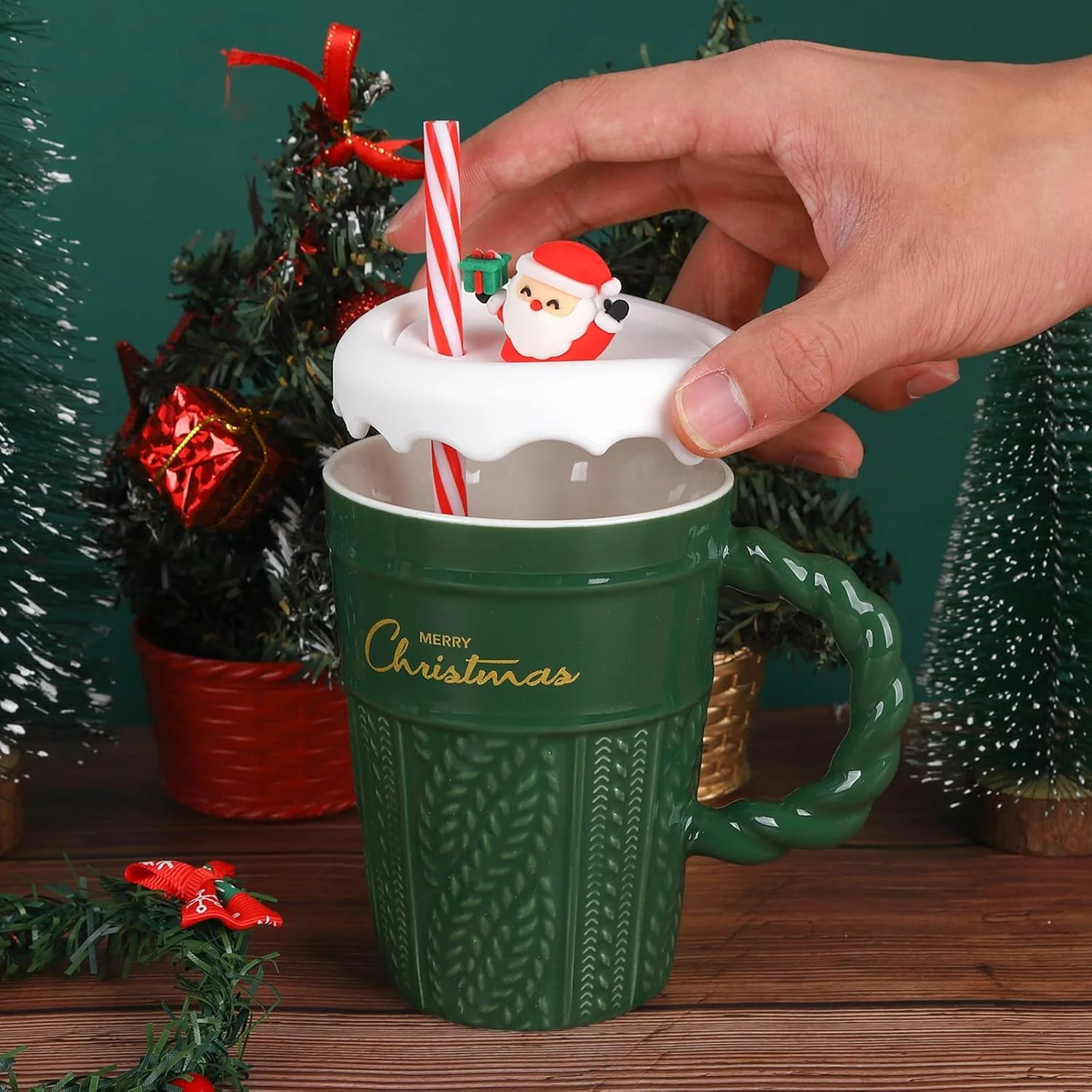 Christmas Coffee Cup 400 ml Christmas Ceramic Coffee Cup - Image 15