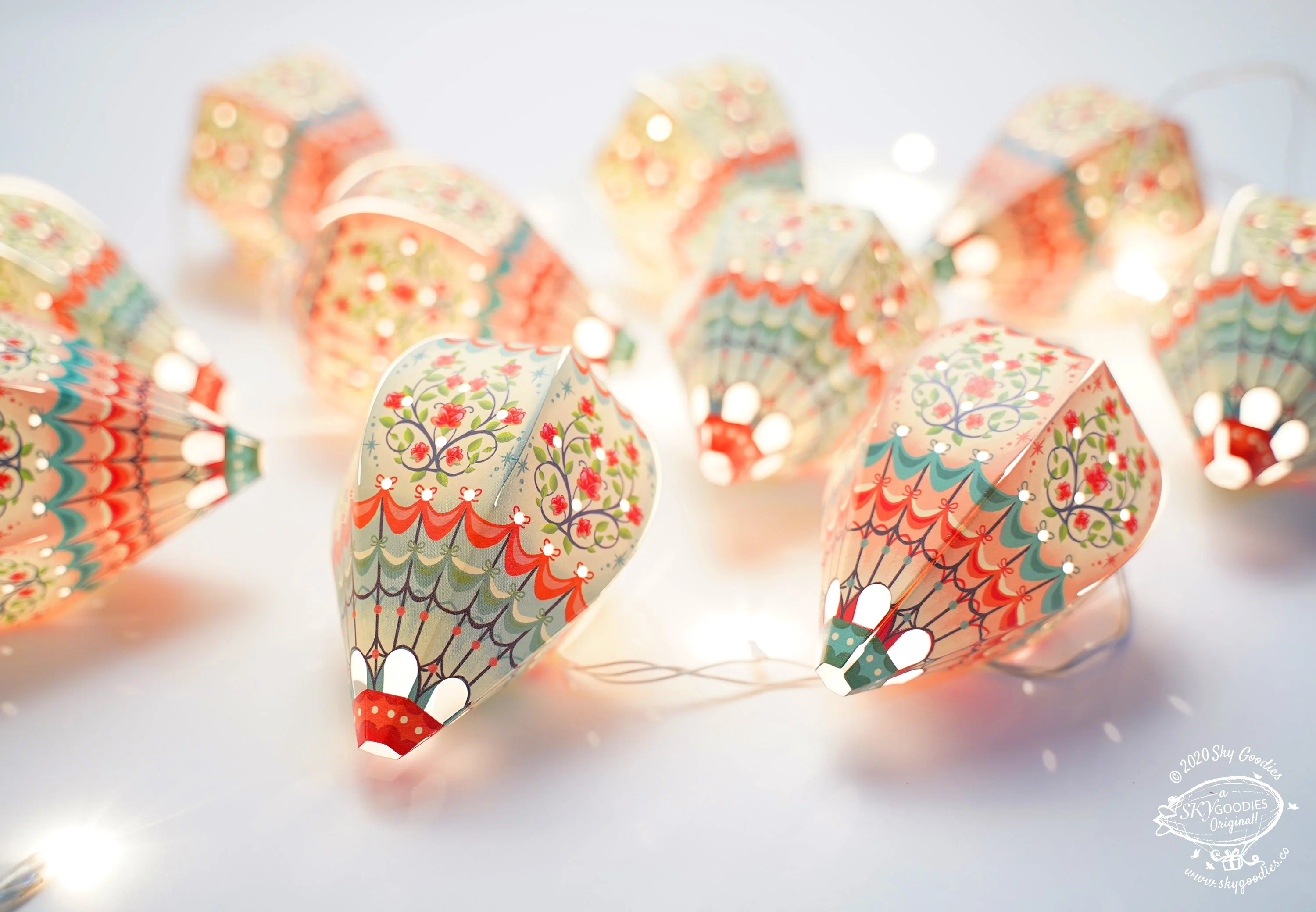 Christmas Decor Combo Saver 1 - Angels & Mini Hot Air Balloon Fairy Lights - Image 4