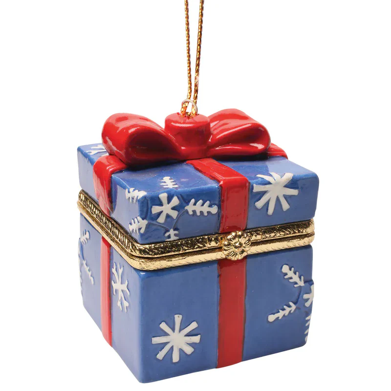Christmas Gift Box Porcelain Surprise Hanging Decoration Ornament (Pack of 6) - Image 6