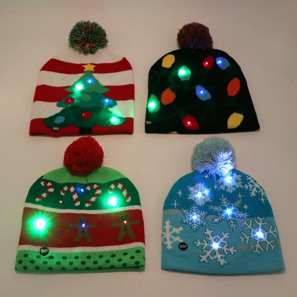 Christmas Light Up Hat LED Knitted Hat - Image 4