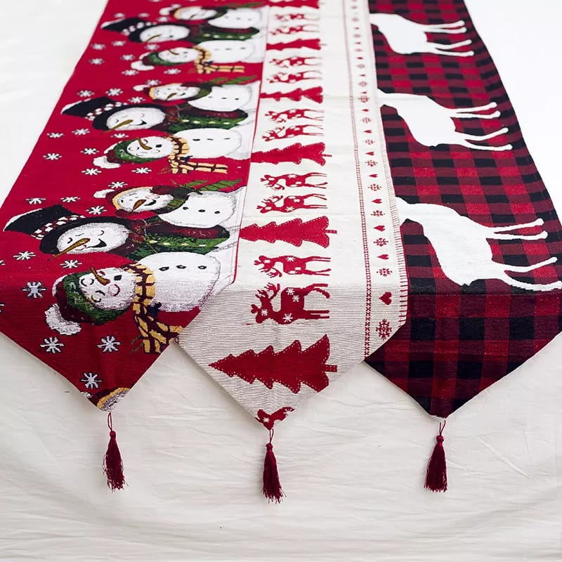Christmas Reindeer style Table Runner Dining Table Decoration - Image 4