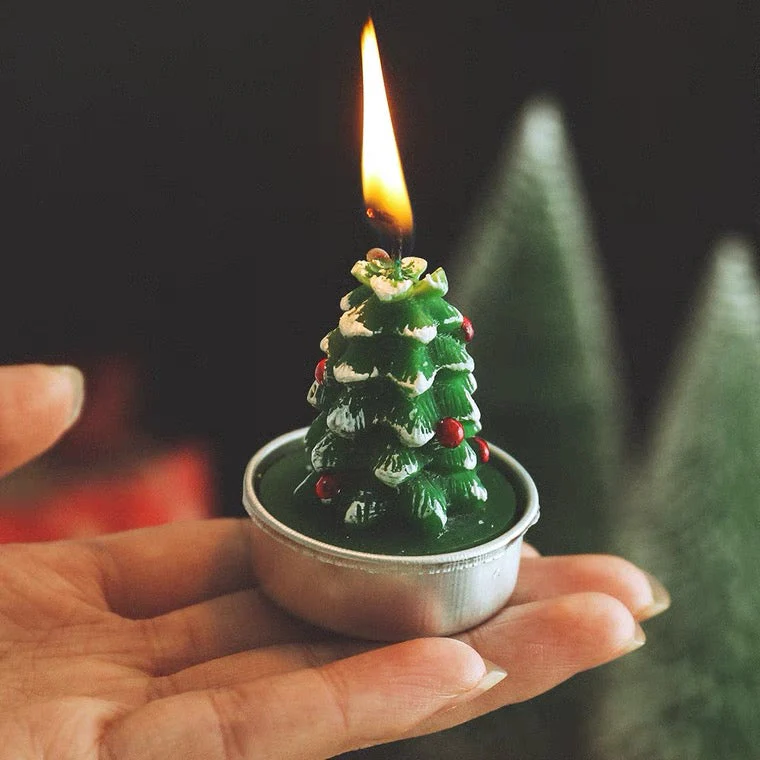 Christmas Tree Wax Candle - Image 3