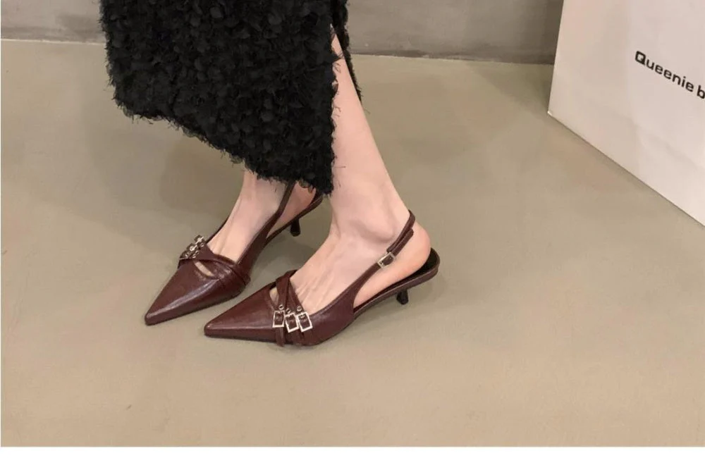 Clara Slingback Kitten Heels