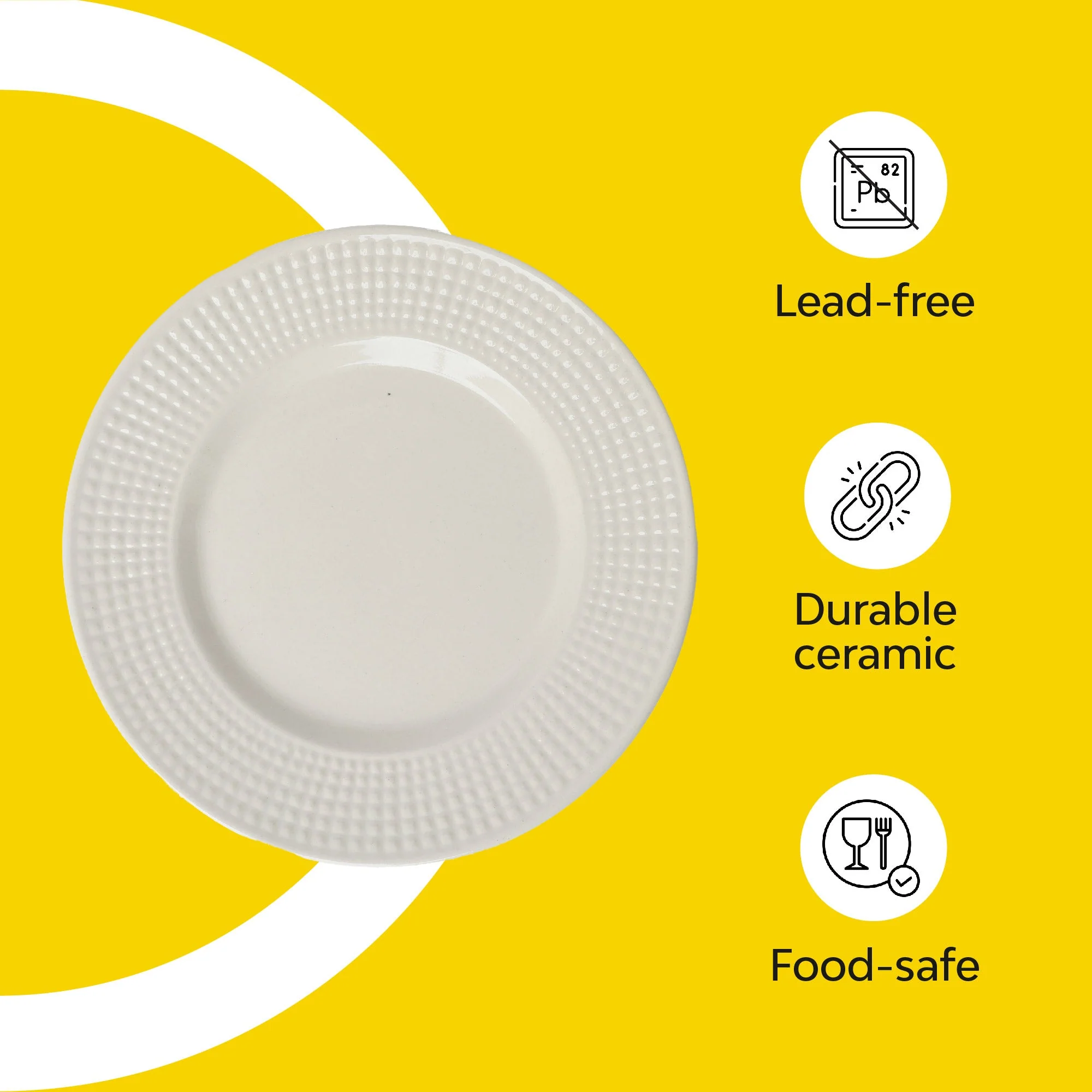 Classic Ceramic Dinner Plate | Set Of 2 - Image 14