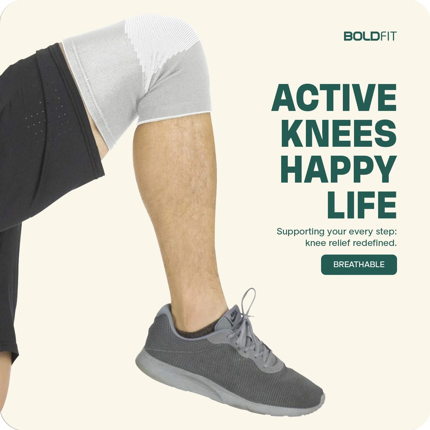 Classic Knee Sleeve - Grey - Image 3