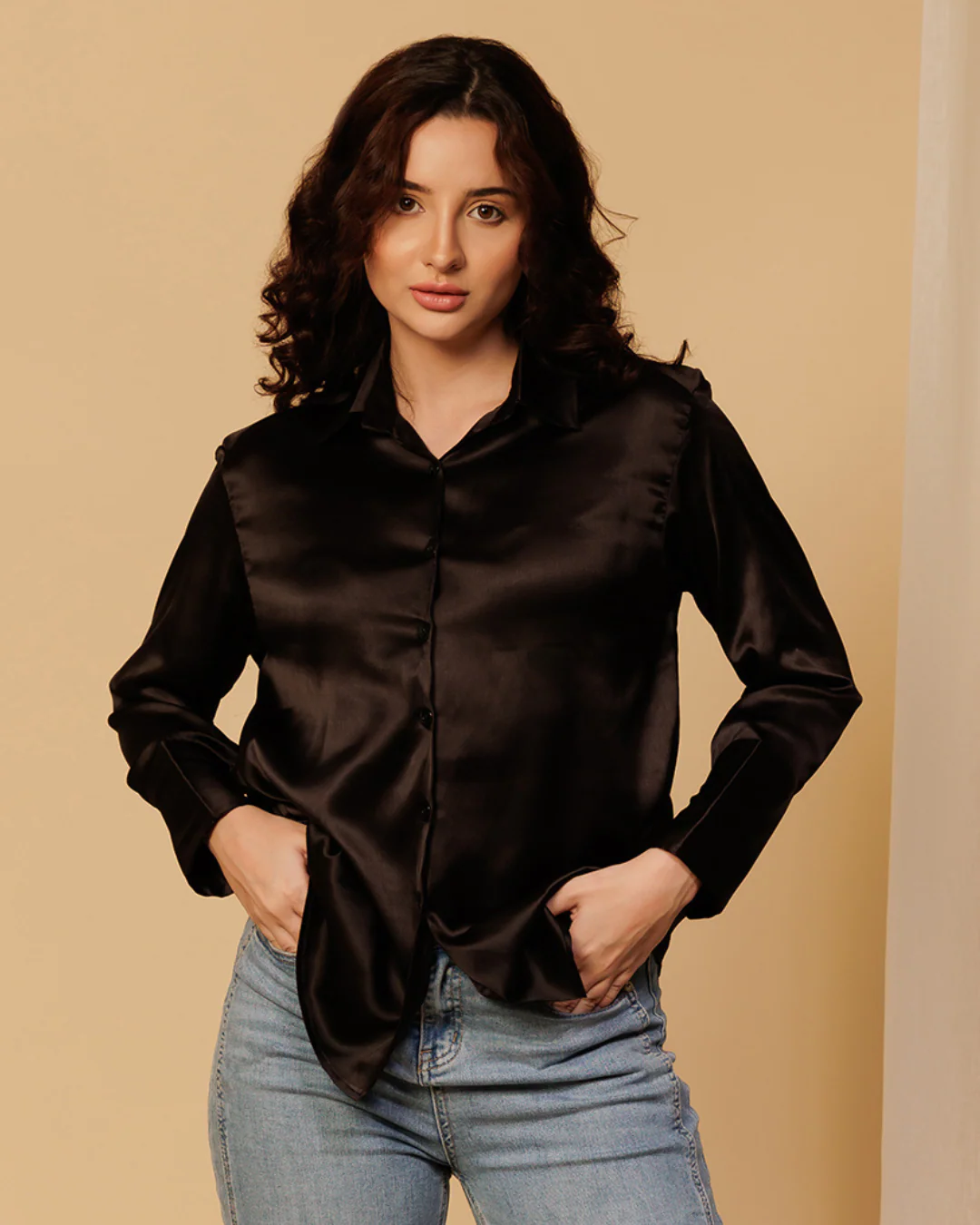 Classy Satin Shirt – Luxe & Polished Look - Image 10