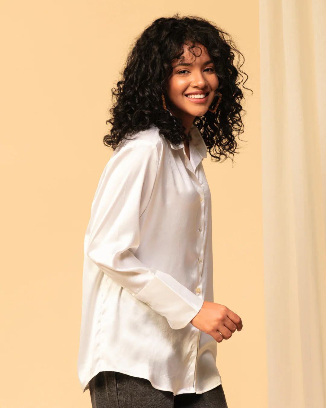 Classy Satin Shirt – Luxe & Polished Look - Image 4