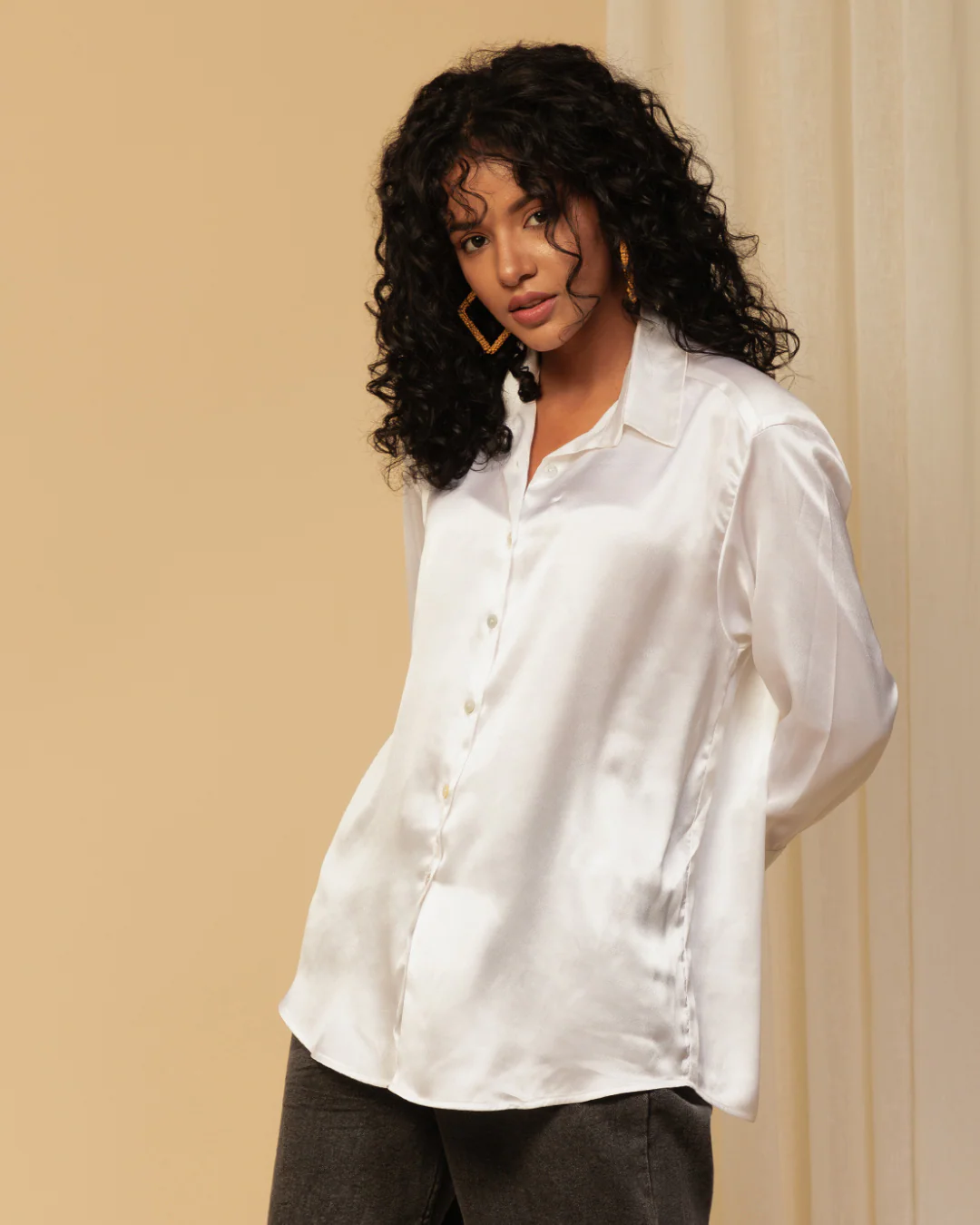 Classy Satin Shirt – Luxe & Polished Look - Image 20