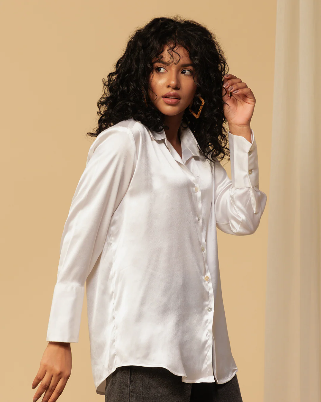 Classy Satin Shirt – Luxe & Polished Look - Image 8