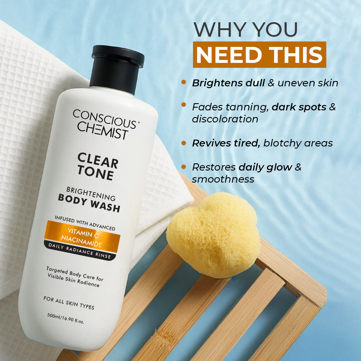 Clear Tone Brightening Bodywash | 500 ML | CK - Image 4