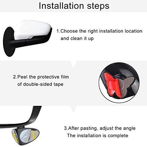 ClearView: 360° Adjustable Car Blind Spot Mirror (Set of 2) – HD Glass Convex Rearview Mirror for Cars, Trucks & Vans - Image 8