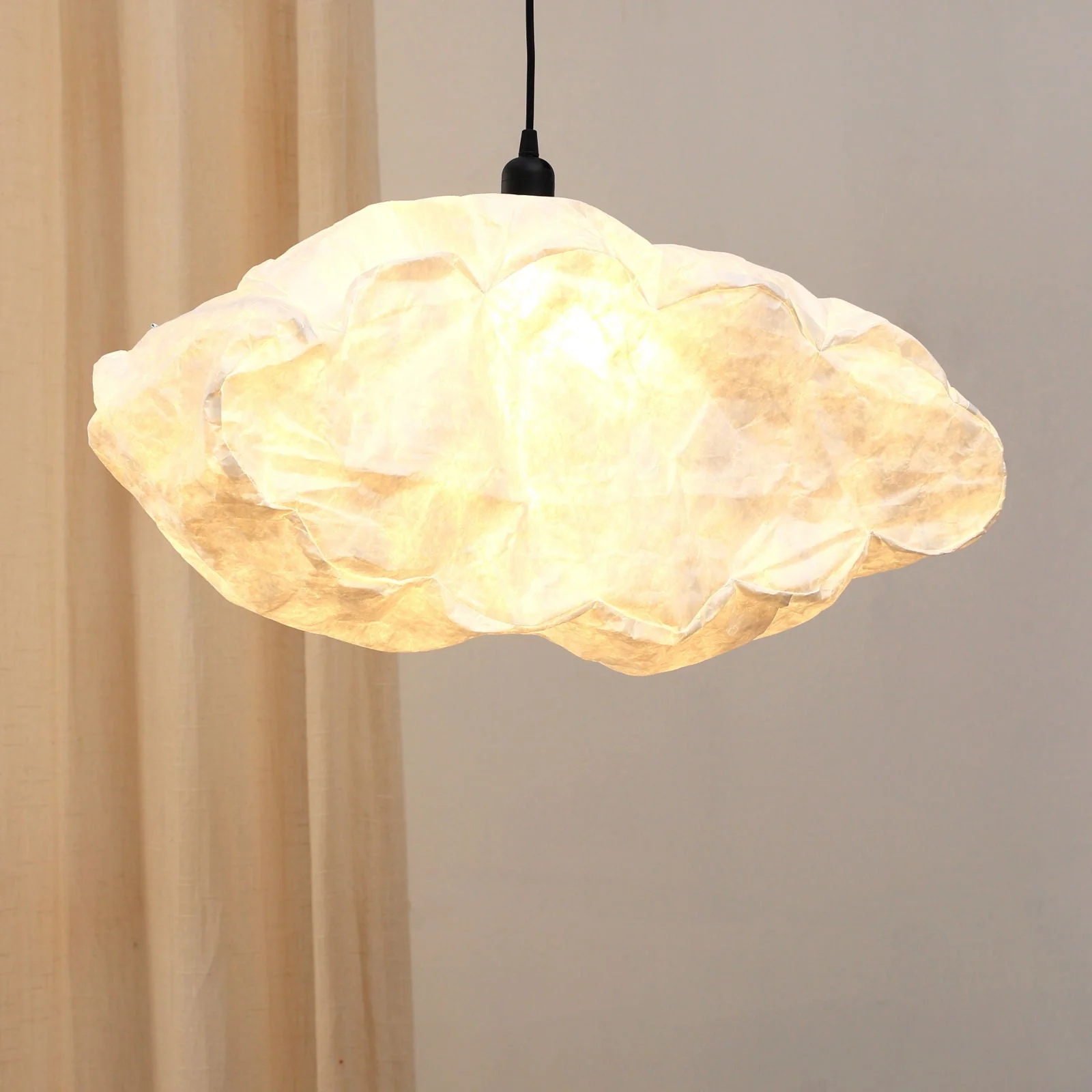 Cloud Pendant Lamp (Cloud Series) - Tear-Resistant Pendant Light, Cloud Shaped Hanging Light, Semi-Outdoor - Image 2