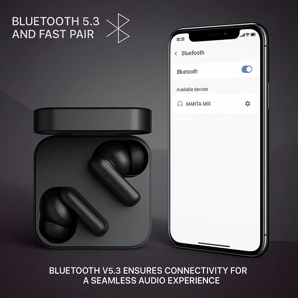 CMT Ultra Pro Active Noise Cancelling Bluetooth Earbuds - Image 7