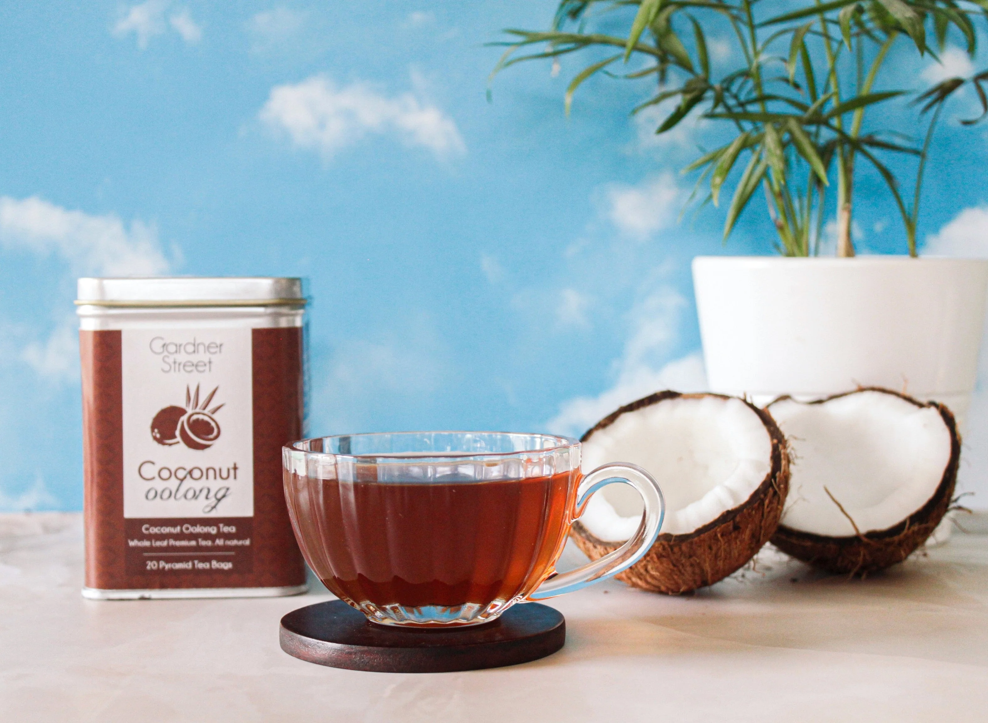 Coconut Oolong - 20 Pyramid Tea Bags - Image 4