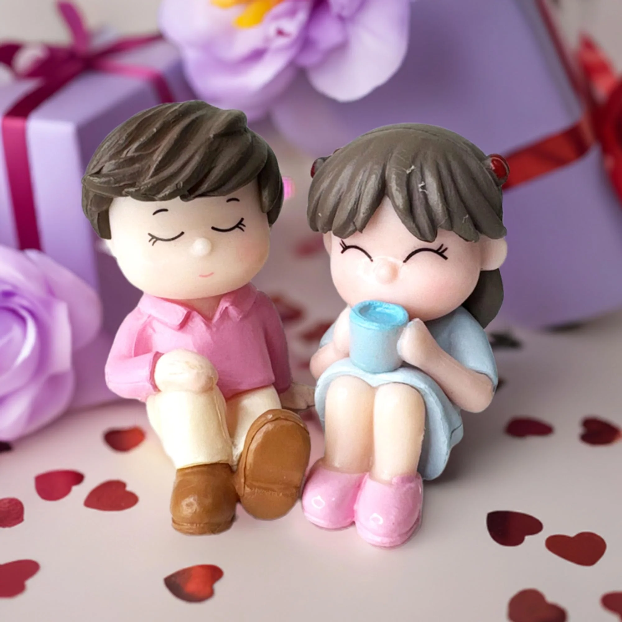 Coffee couple Miniature Show Piece - Image 7