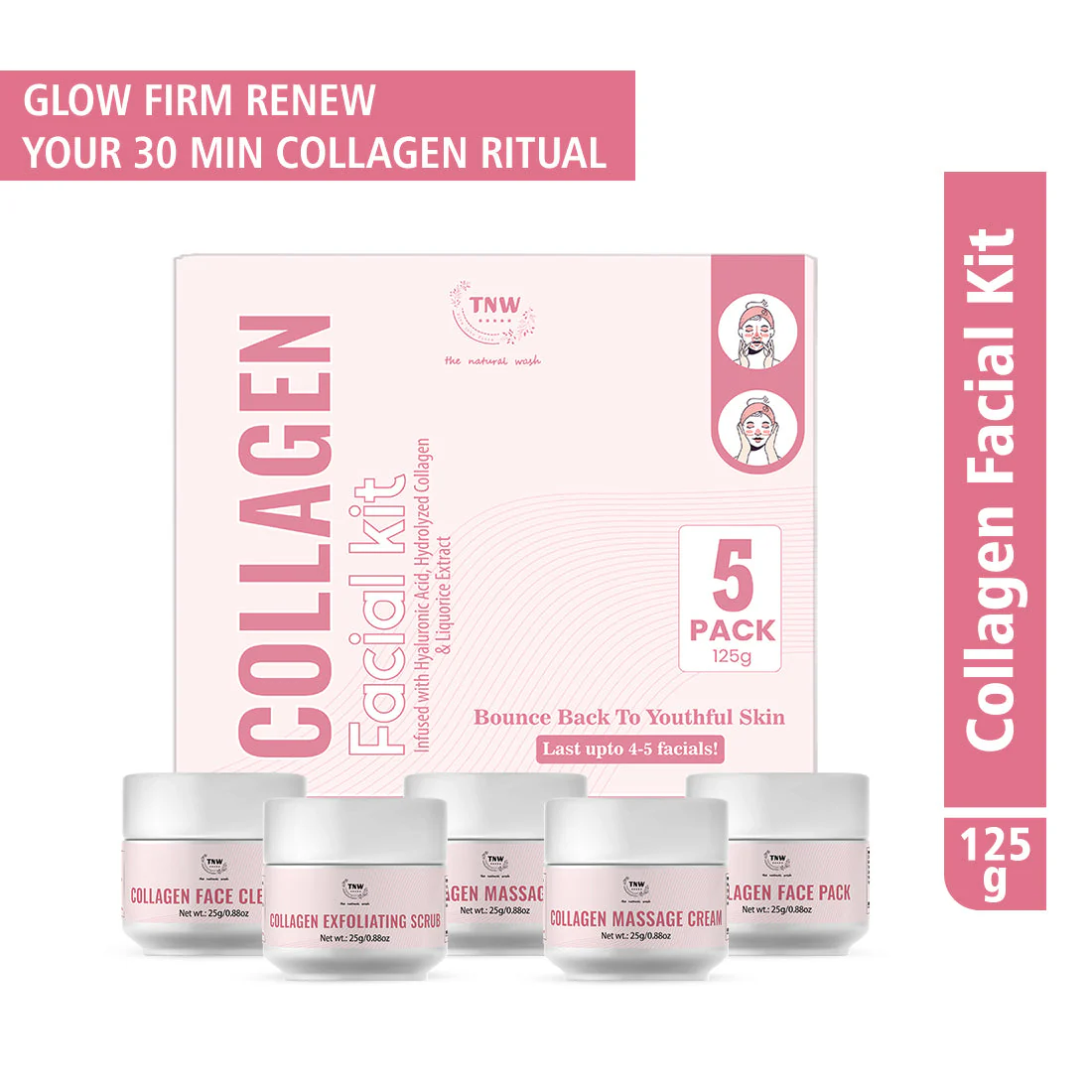 Collagen Facial Kit (Cleanse| Exfoliate |Hydrate| Massage | Nourish). - Image 9