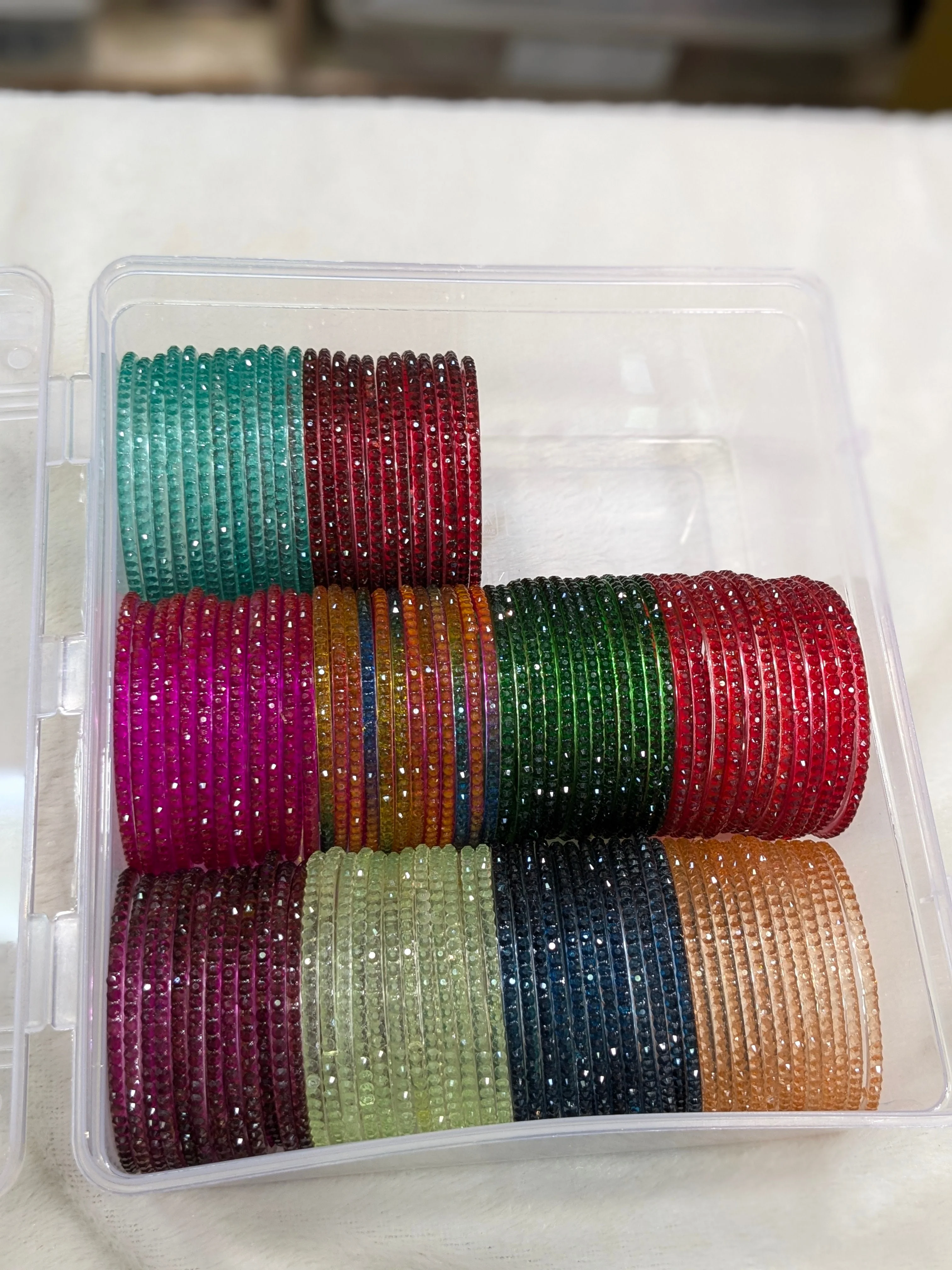 Color drop glass bangles - Image 3