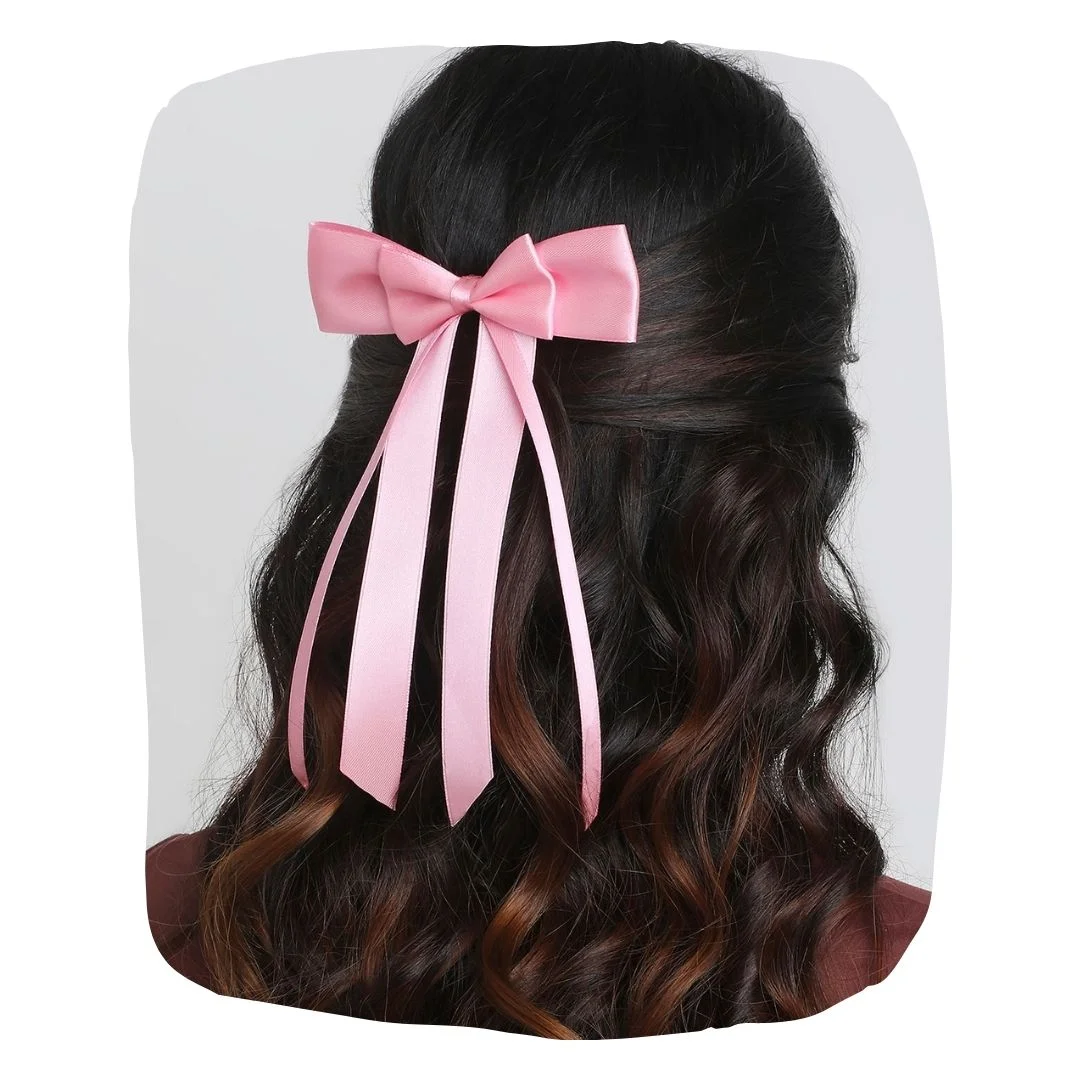 Colorful Hair Bows for Women & Kids - Satin Style Collection