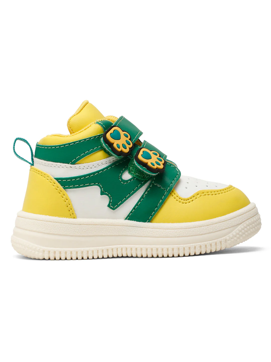 Colorpop Toddlers' High Ankle Sneakers - Yellow & Green (Unisex) - Image 3