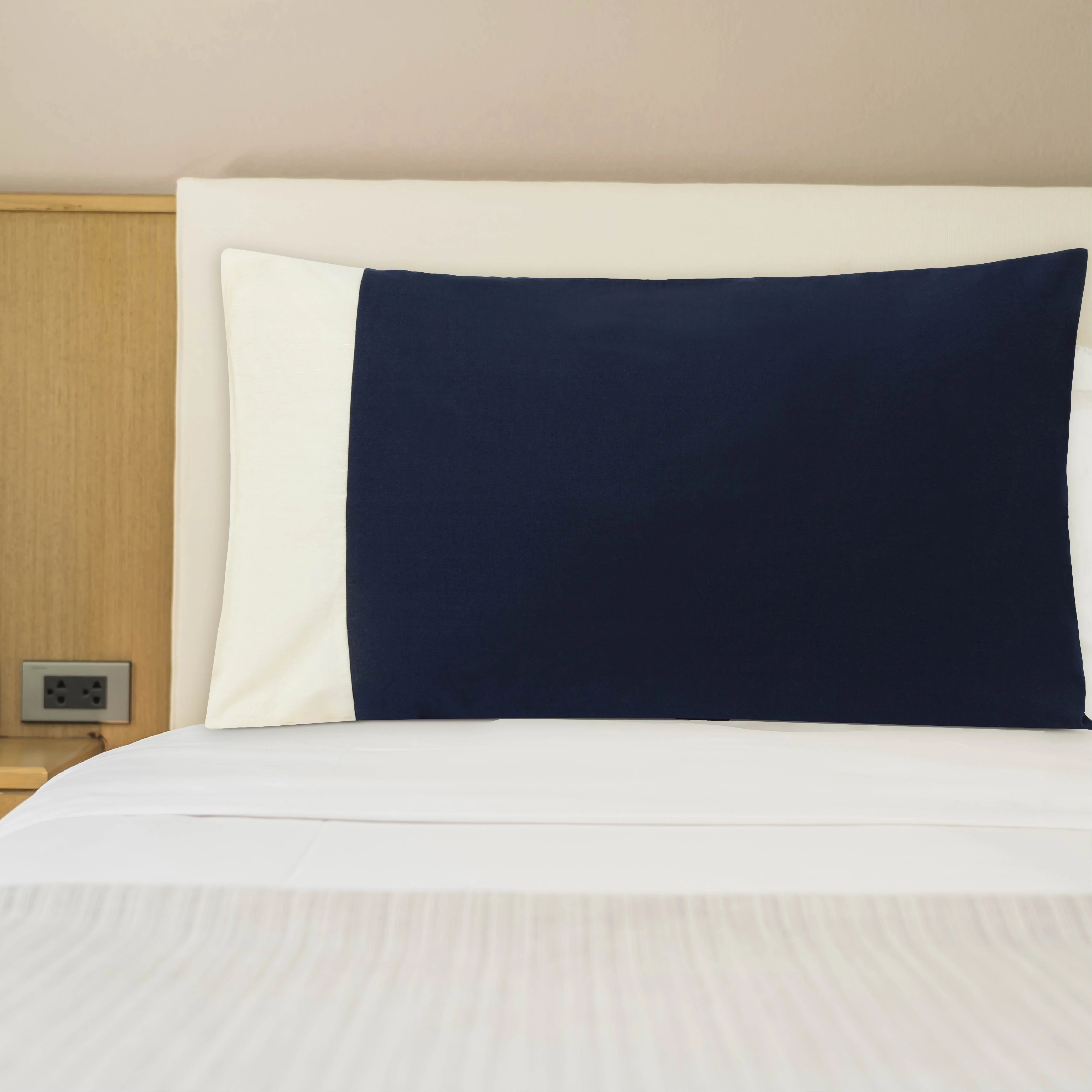 Colour Accent 100% Cotton Bed Pillow Cover | Set Of 2 - Image 14