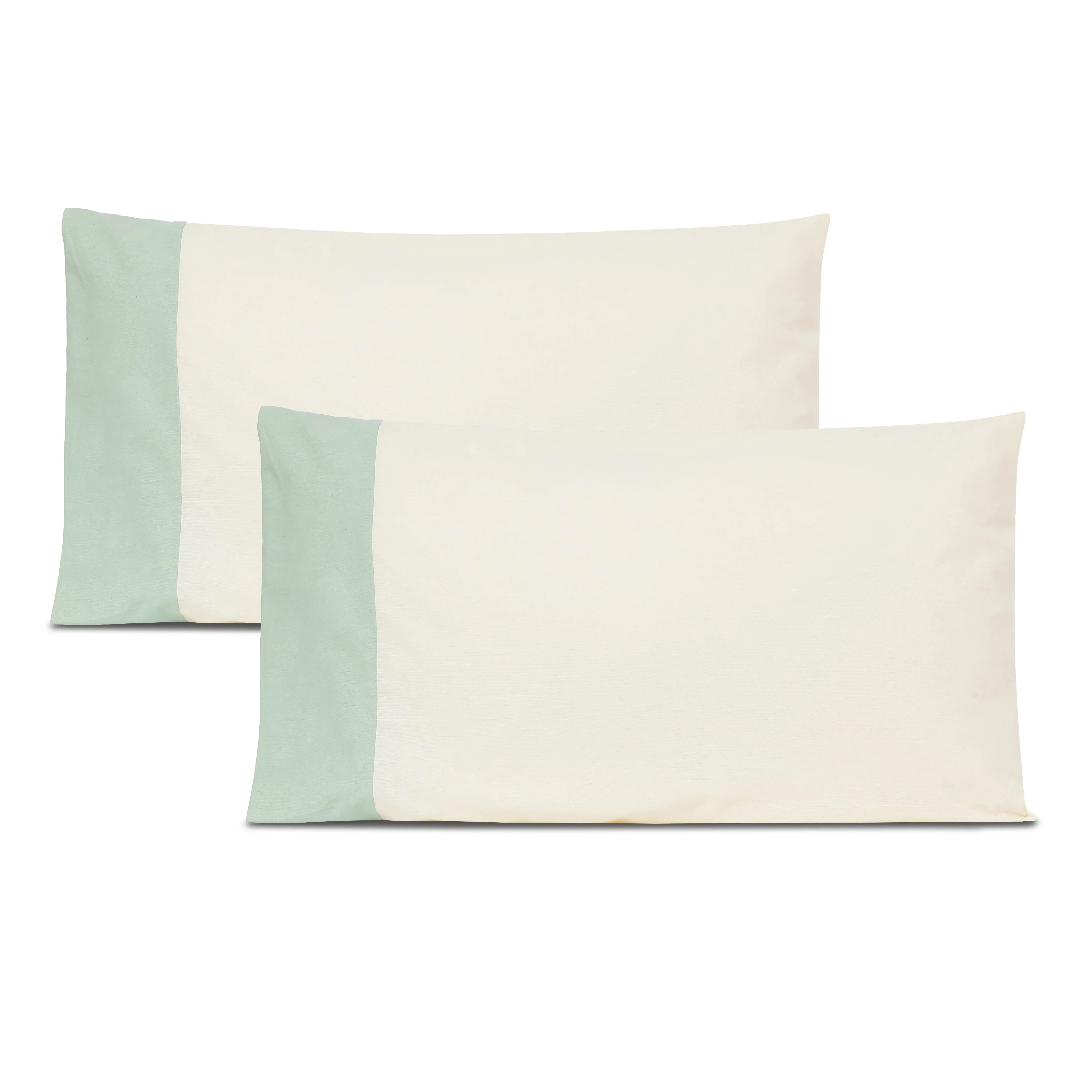 Colour Accent 100% Cotton Bed Pillow Cover | Set Of 2 - Image 3