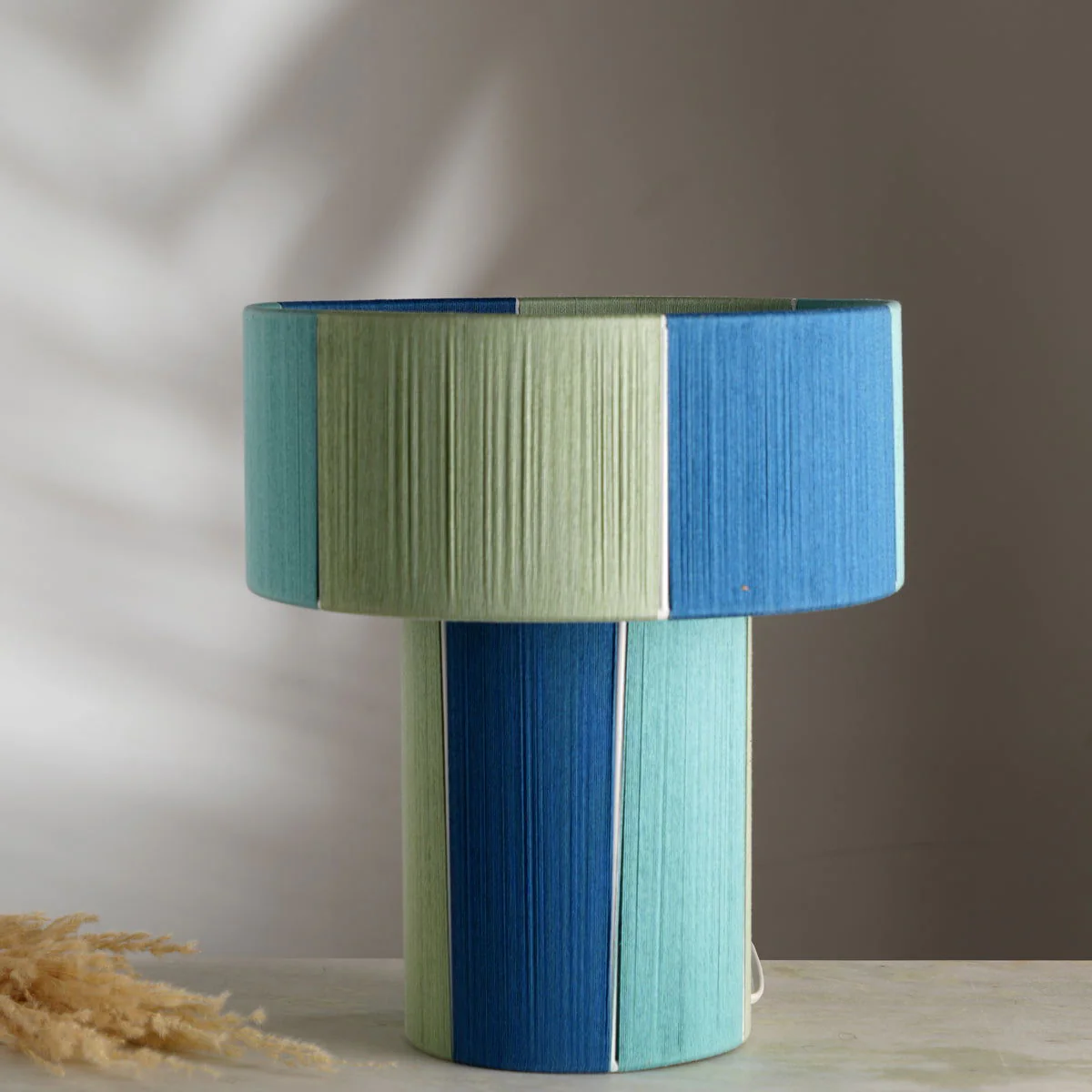 Colour Story 500 Table Lamp-Scandinavian Design, Handwoven With Thread