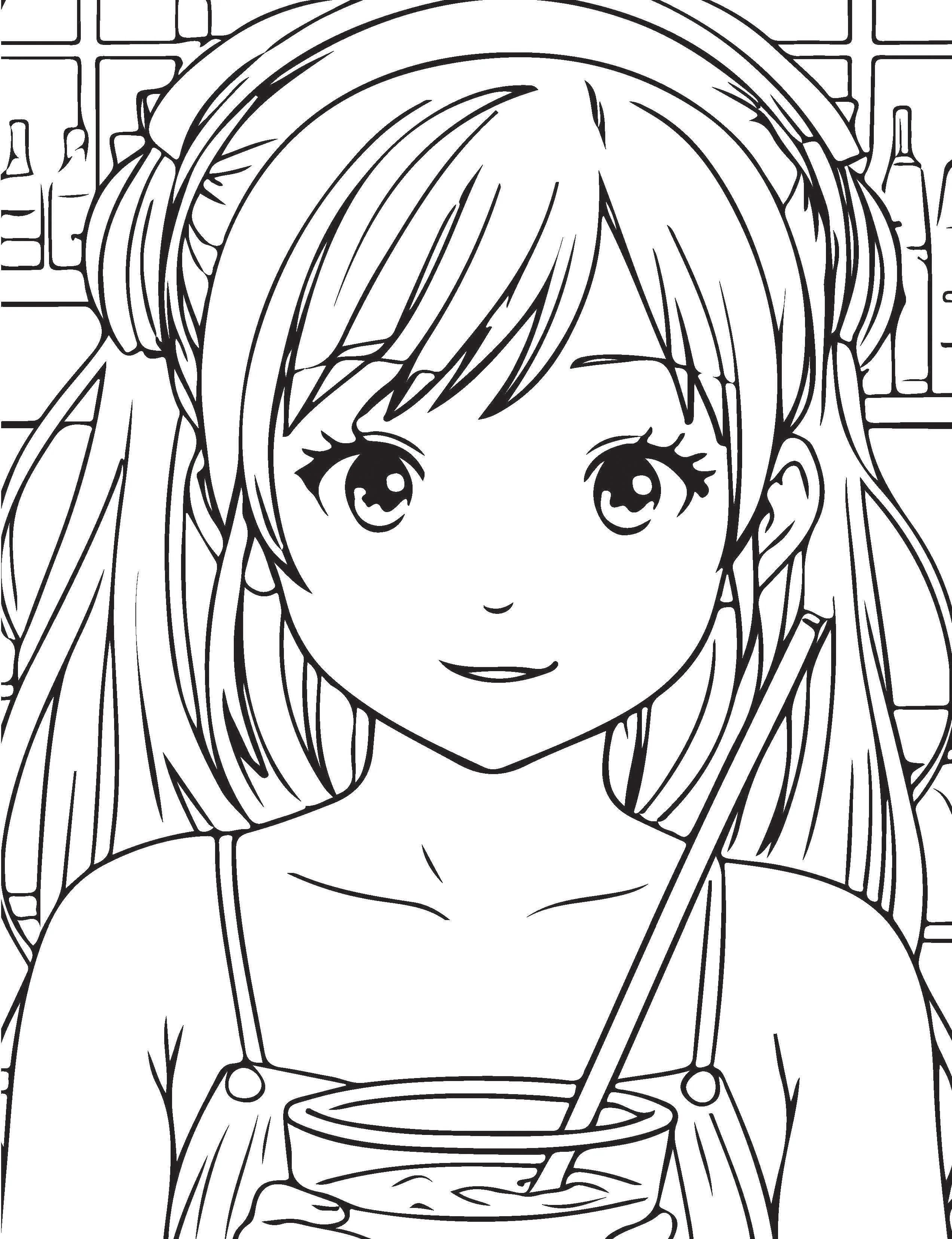 Colour Your Own Manga Book 1  With Free Manga Colouring Poster Age 4+ - Image 3