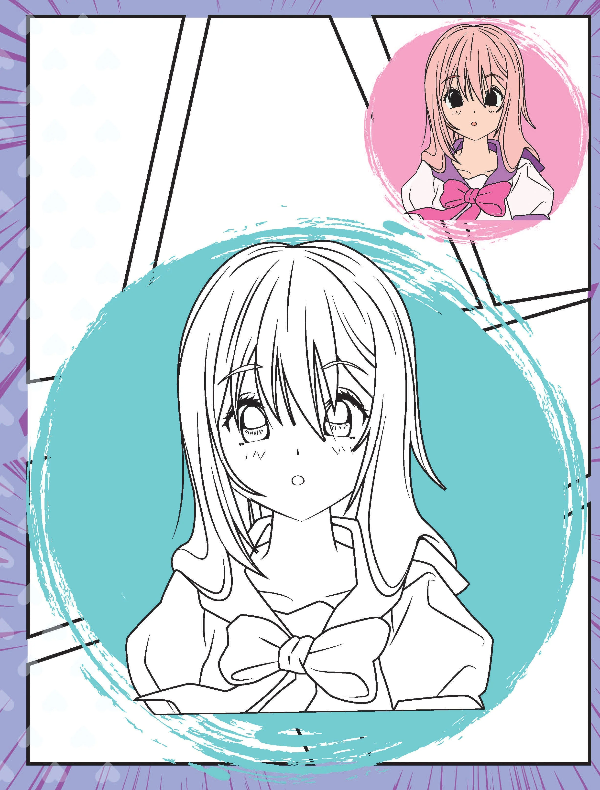 Colour Your Own Manga Book 2 With Free Manga Colouring Poster Age 4+ - Image 3