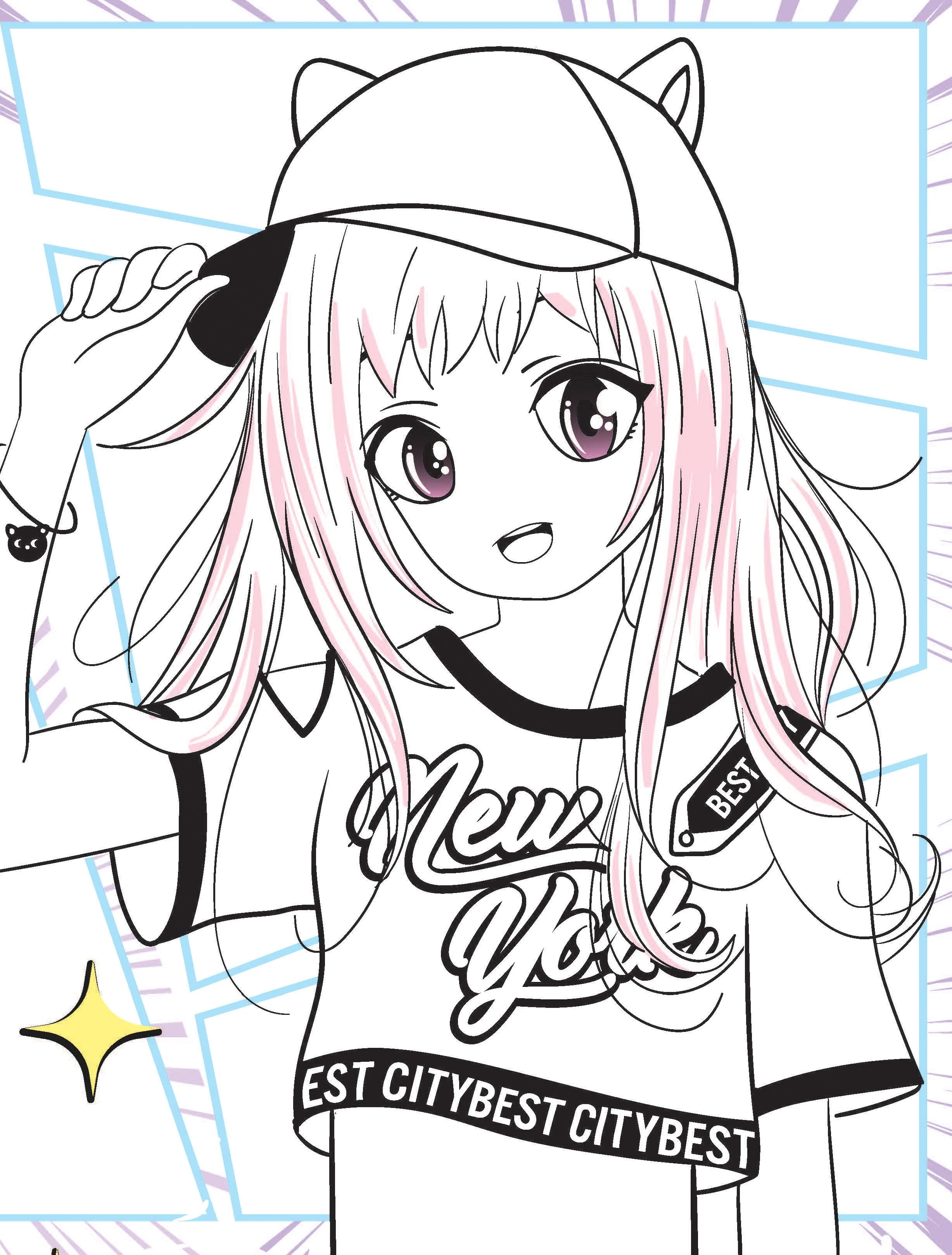 Colour Your Own Manga Book 2 With Free Manga Colouring Poster Age 4+ - Image 9