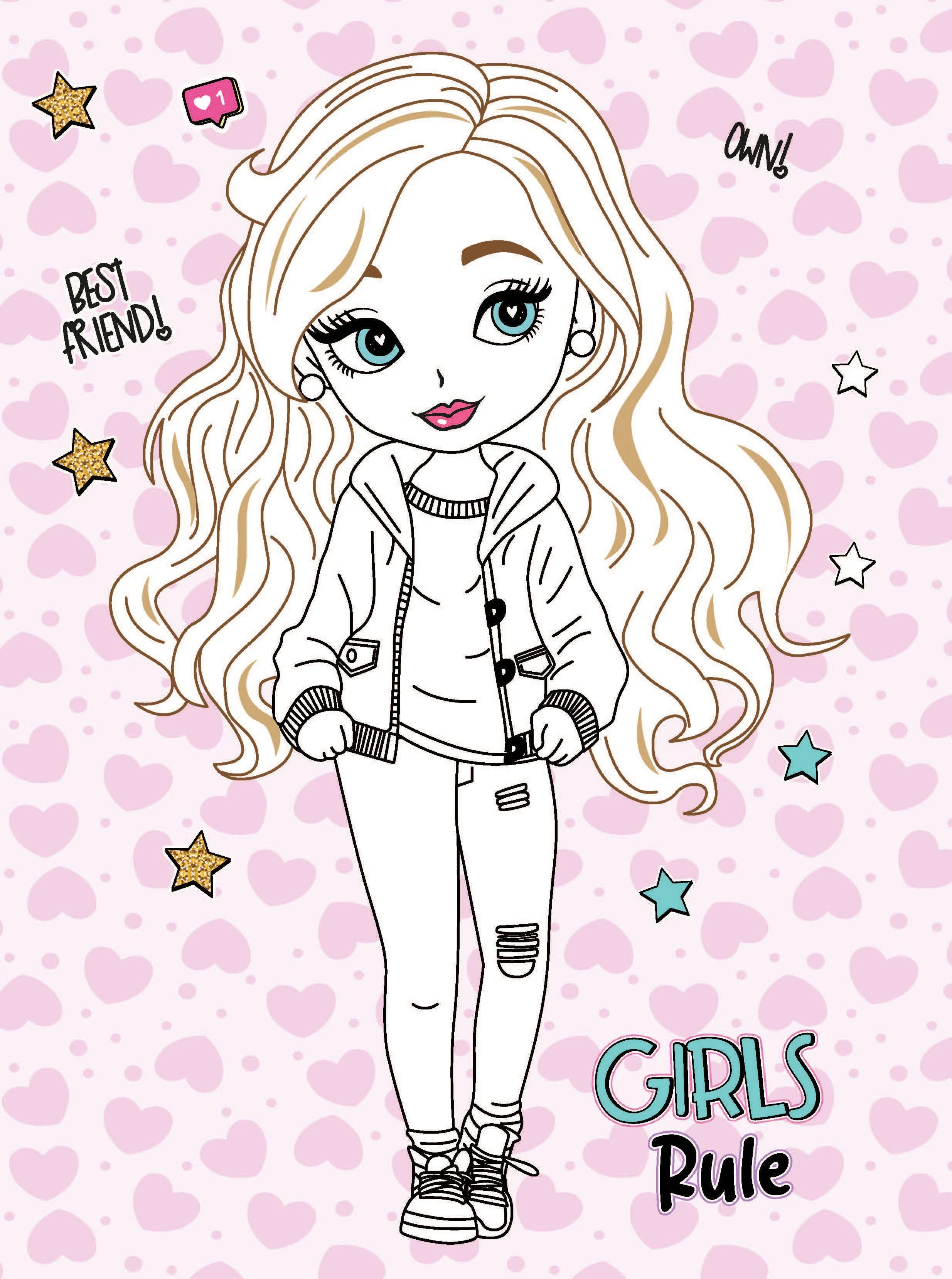 Colour Your Own Manga Book 4 With Free Manga Colouring Poster Age 4+ - Image 9