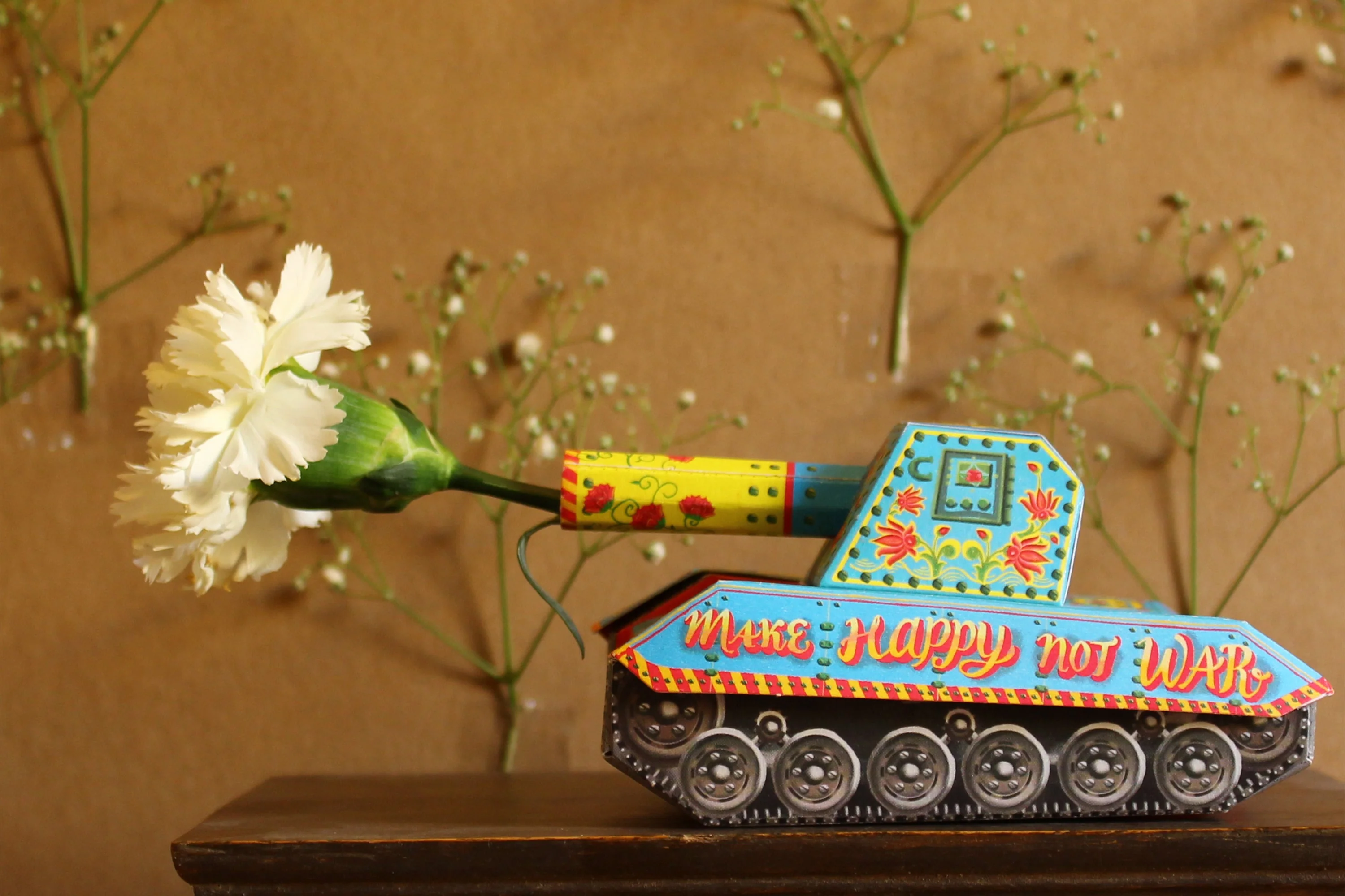 Colourful Army Paper Tank Pen Holder & Boxes - DIY Paper Craft Kit - Image 8