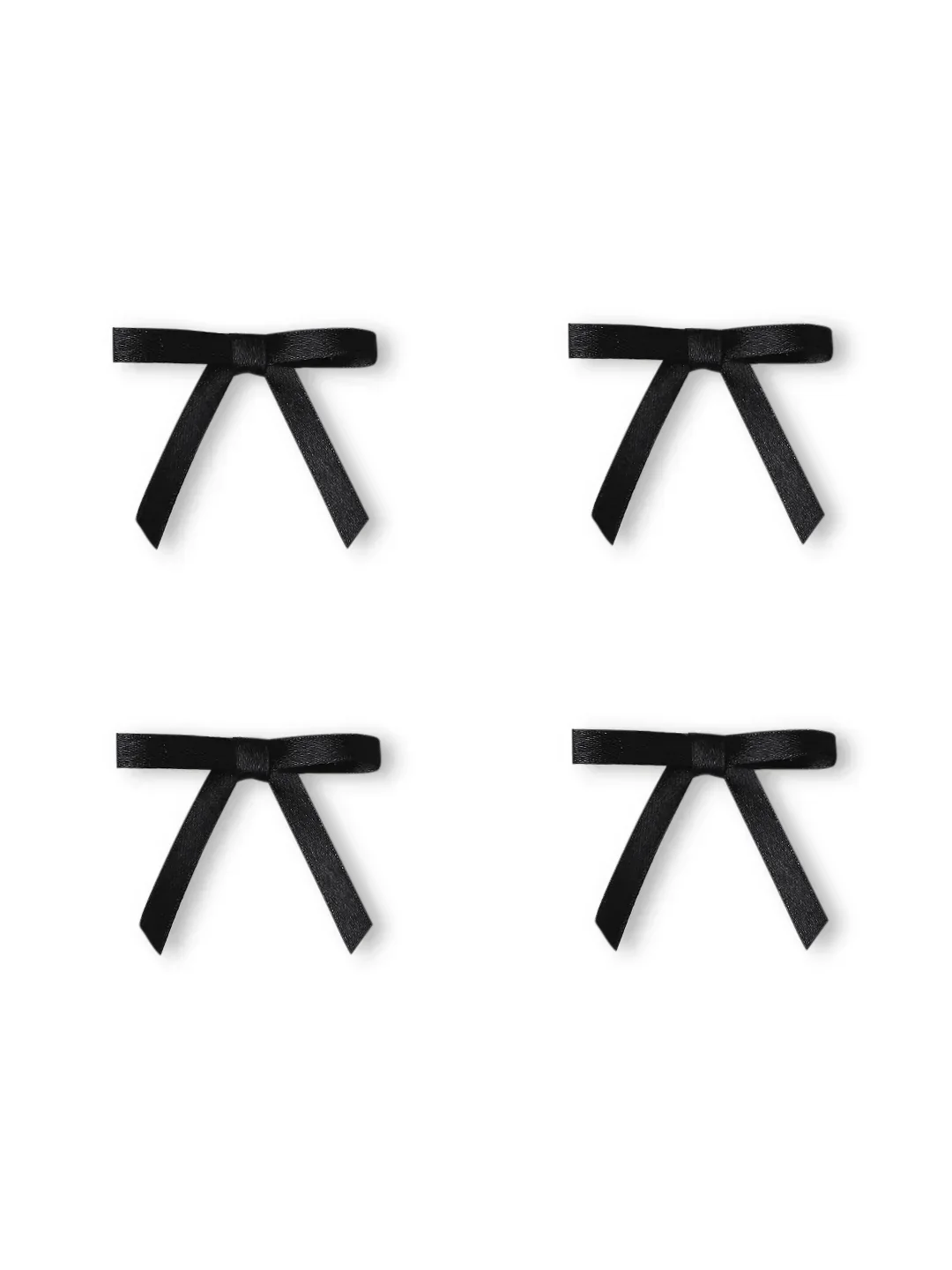 Combo of 4 Satin Silk Mini Hairpin Bow - Image 5