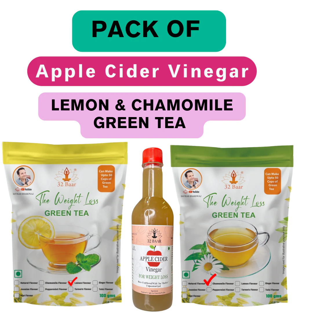 Combo Of Apple Cider Vinager Chamomile And Lemon Green Tea - Image 3