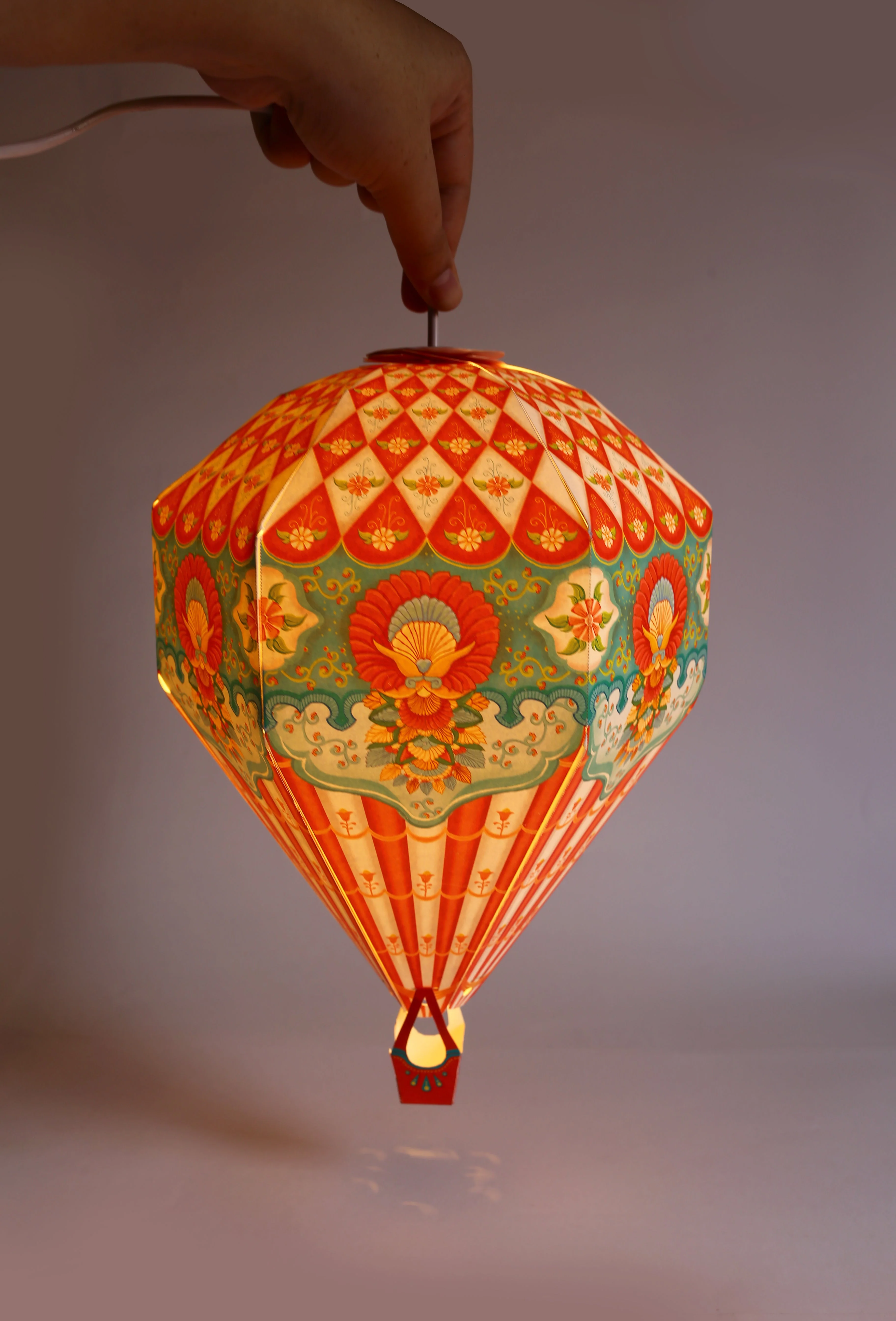 Combo Saver: 3 Hot Air Balloon Paper Lamp Shades: 1 Big Red + 2 Small Assorted - Image 5