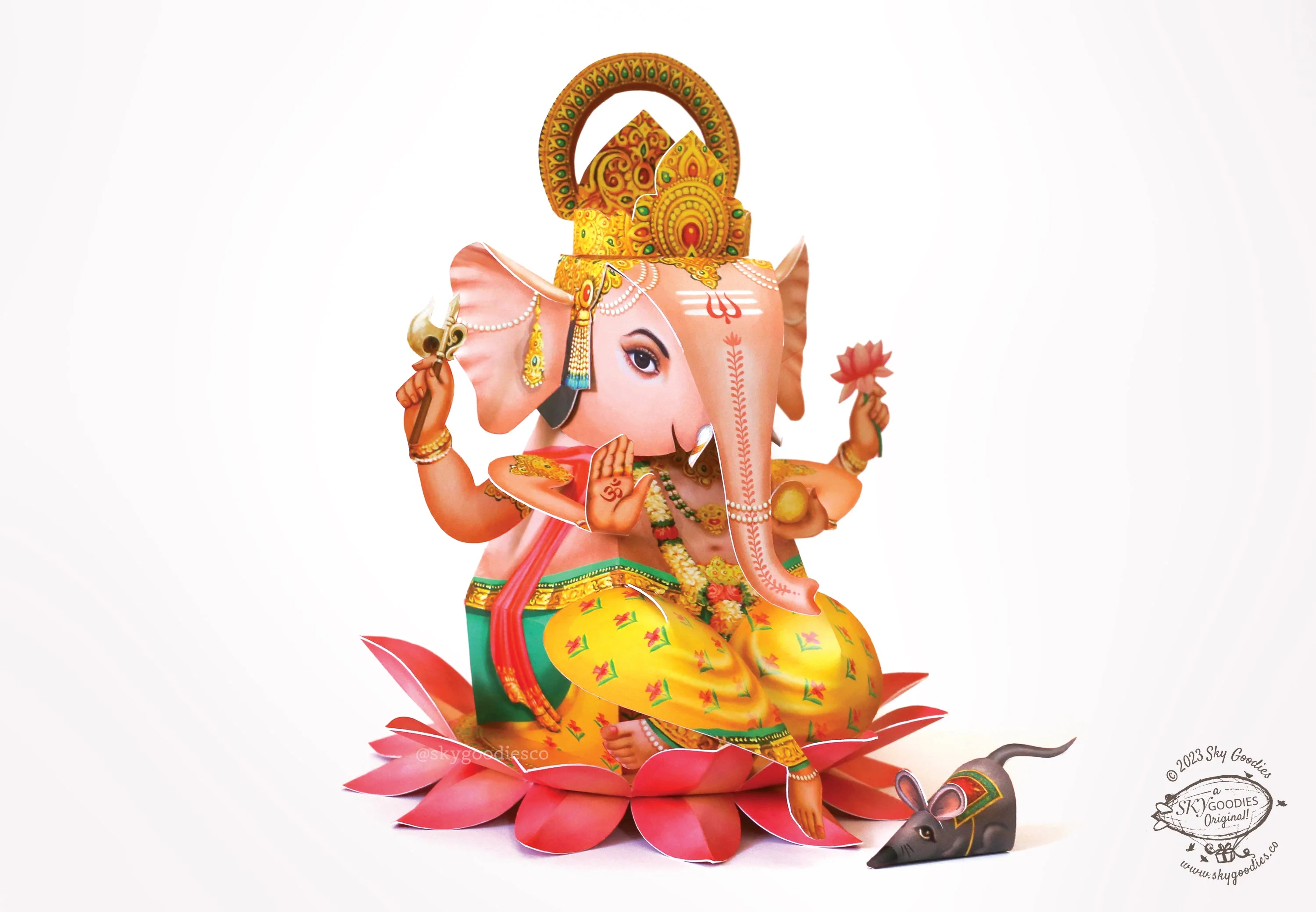Combo Saver: Ganesh and Lakshmi DIY Paper Craft Kits - Image 7