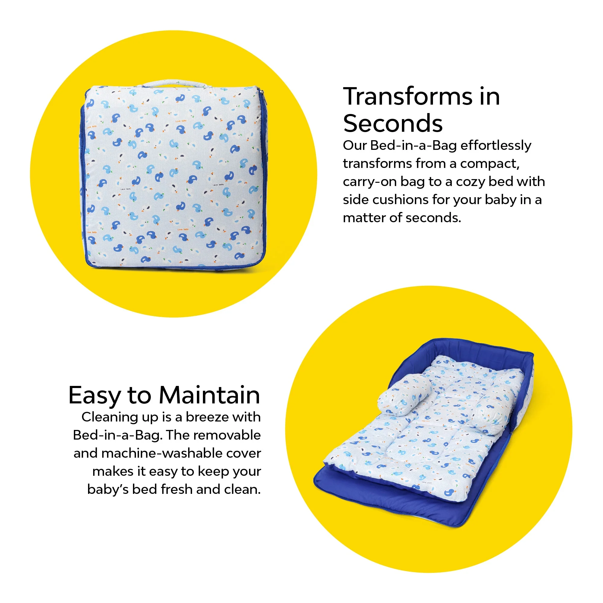 Compact Baby Bed In A Bag | Portable And Travel Friendly Baby Bed - Image 6