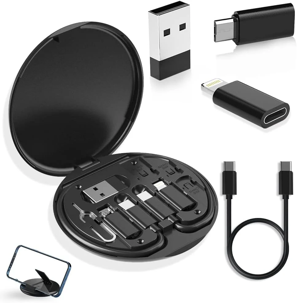 Companion: All-in-One USB Travel & Tech Charging Kit – 60W Fast Charging Cable Set with Type-C, Lightning & Micro USB, Built-in Mobile Stand - Image 10
