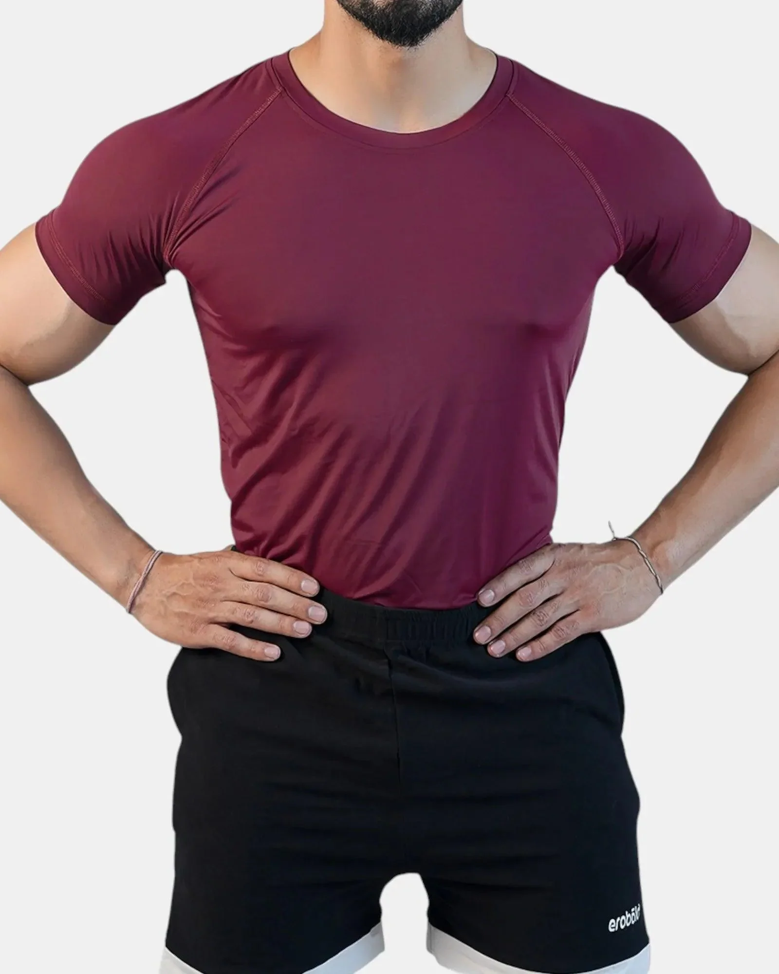 Conquer Active Tee /Maroon - Image 18