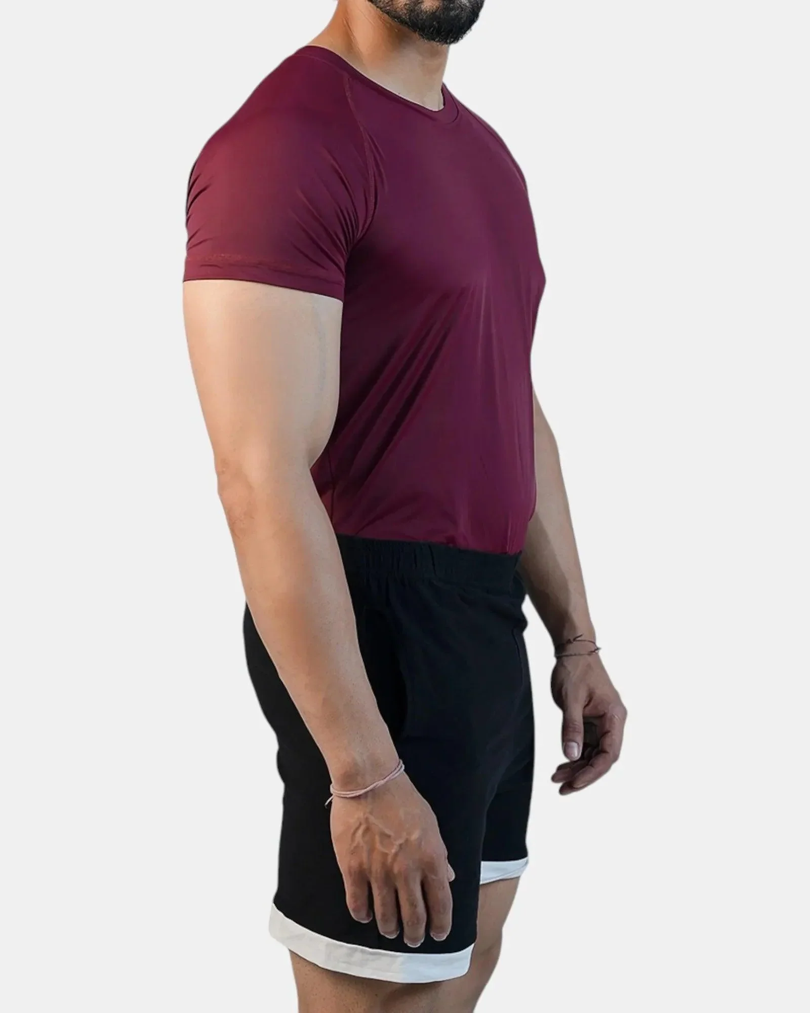 Conquer Active Tee /Maroon - Image 2