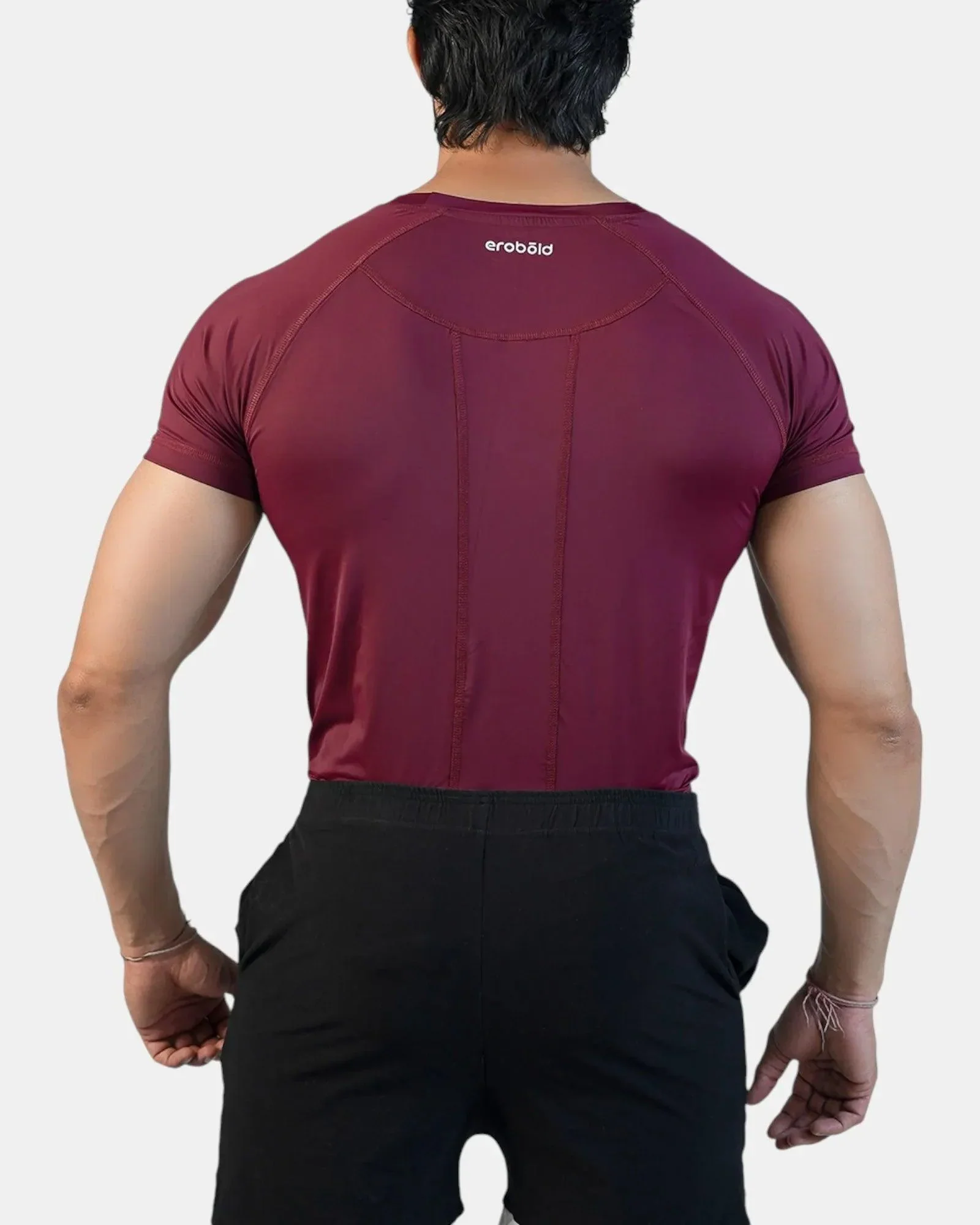 Conquer Active Tee /Maroon - Image 3