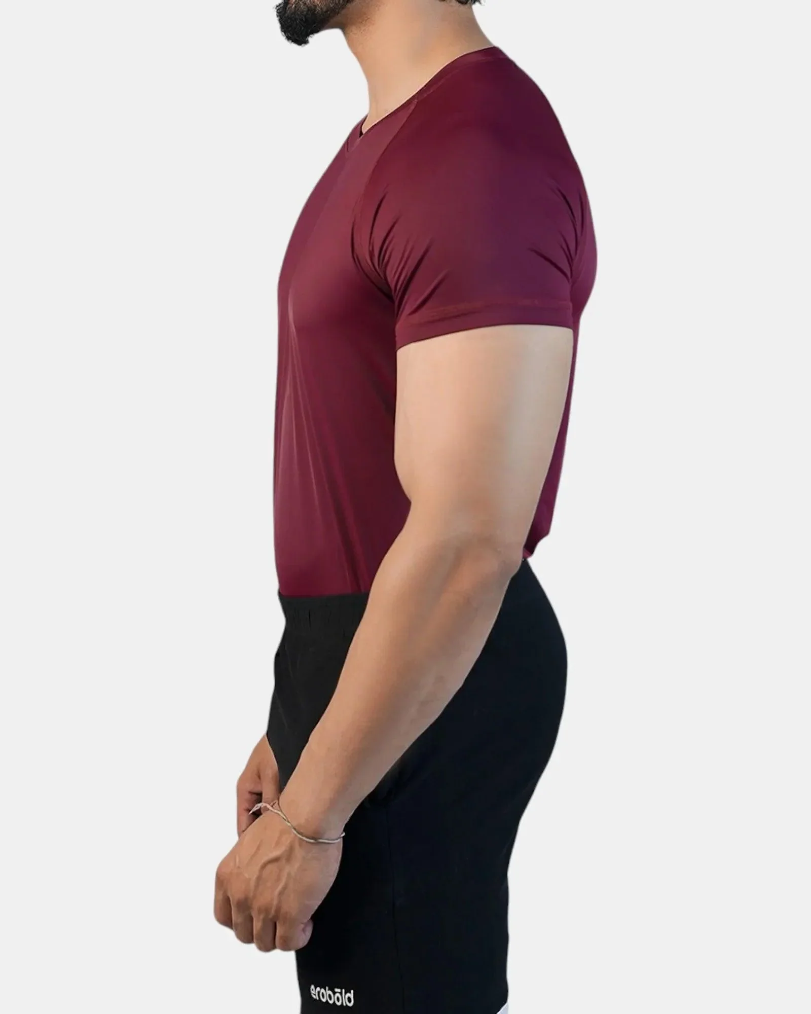Conquer Active Tee /Maroon - Image 4