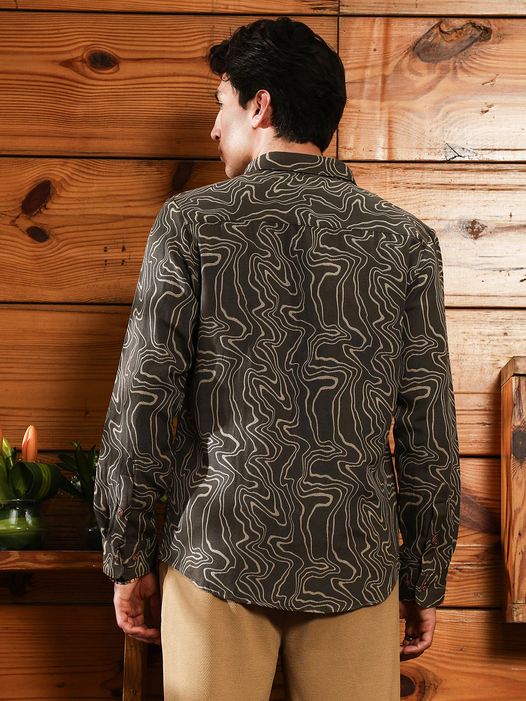 Constract-Fluid Jacquard Shirt - Image 4