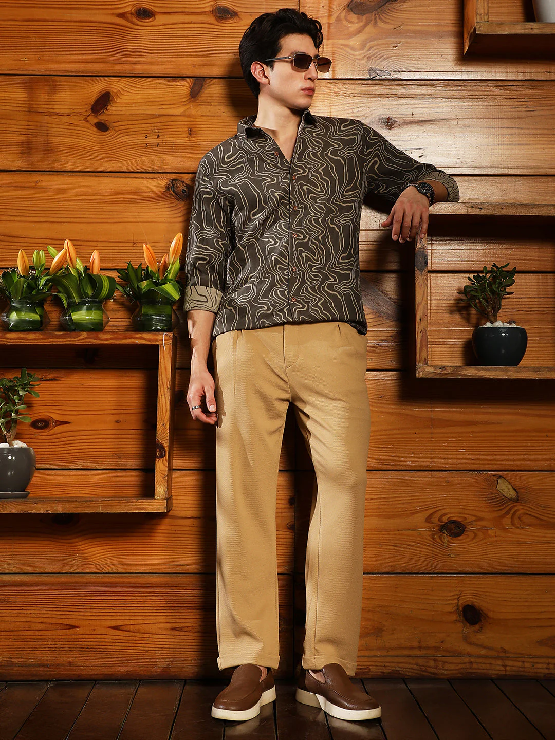 Constract-Fluid Jacquard Shirt - Image 6